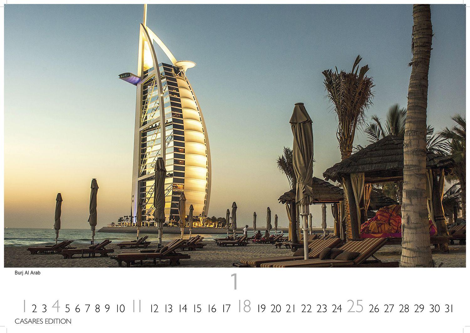 Beispielinhalt (Bild) Dubai/Abu Dhabi Kalender 2026 - Wandkalender | Fotokalender Orient 24x35 cm - . mit atemberaubenden Bildern - Perfekt für Dubai Fans & Reiseliebhaber