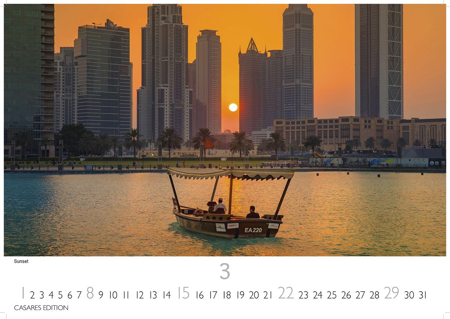 Beispielinhalt (Bild) Dubai/Abu Dhabi Kalender 2026 - Wandkalender | Fotokalender Orient 24x35 cm - . mit atemberaubenden Bildern - Perfekt für Dubai Fans & Reiseliebhaber