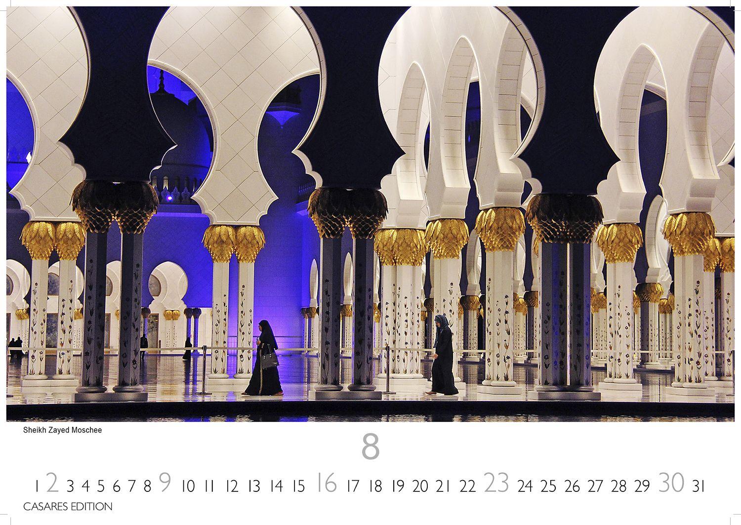 Beispielinhalt (Bild) Dubai/Abu Dhabi Kalender 2026 - Wandkalender | Fotokalender Orient 24x35 cm - . mit atemberaubenden Bildern - Perfekt für Dubai Fans & Reiseliebhaber