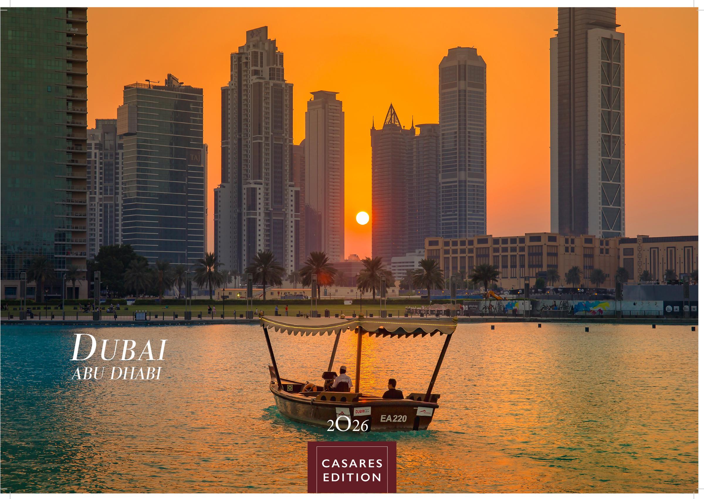 Vorderes Coverbild Dubai/Abu Dhabi Kalender 2026 - Wandkalender | Fotokalender Orient 24x35 cm - . mit atemberaubenden Bildern - Perfekt für Dubai Fans & Reiseliebhaber
