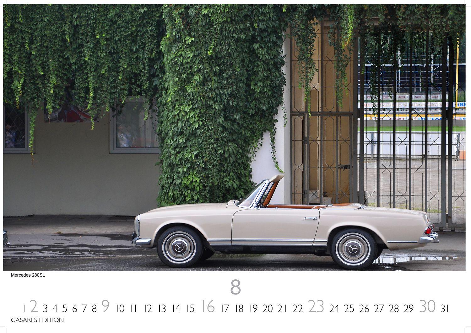 Beispielinhalt (Bild) Mercedes Classic Cars Kalender 2026 - Wandkalender | Fotokalender Oldtimer 24x35cm - Mercedes Oldtimer - Eleganz & Geschichte im Kalenderformat