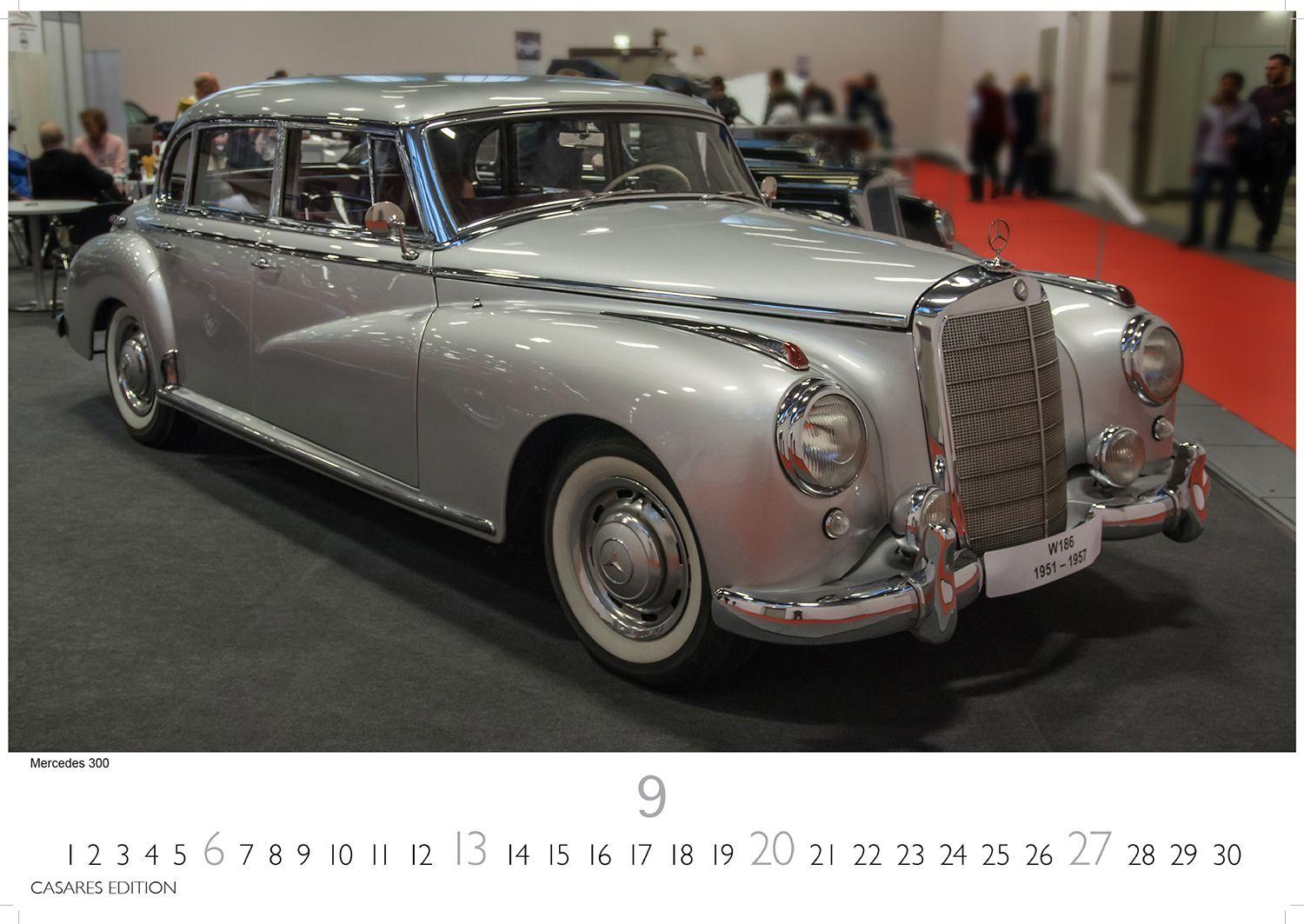 Beispielinhalt (Bild) Mercedes Classic Cars Kalender 2026 - Wandkalender | Fotokalender Oldtimer 24x35cm - Mercedes Oldtimer - Eleganz & Geschichte im Kalenderformat
