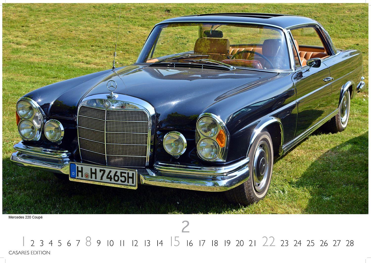 Beispielinhalt (Bild) Mercedes Classic Cars Kalender 2026 - Wandkalender | Fotokalender Oldtimer 24x35cm - Mercedes Oldtimer - Eleganz & Geschichte im Kalenderformat