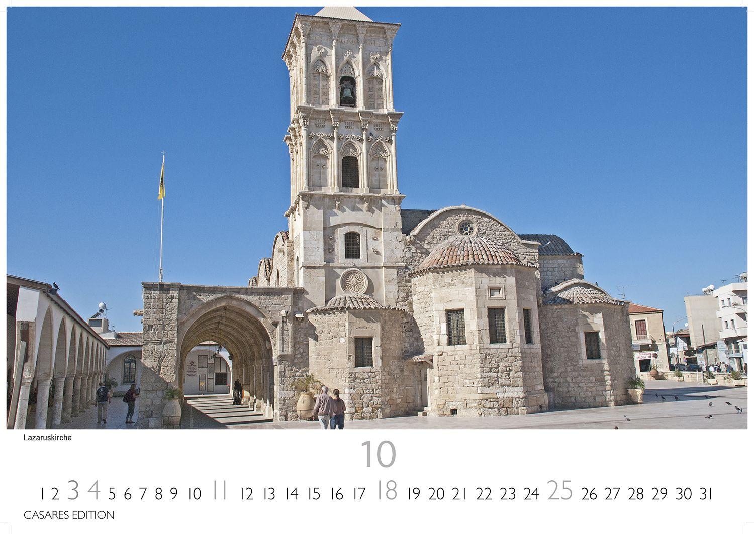 Beispielinhalt (Bild) Zypern Kalender 2026 - Wandkalender | Fotokalender Mittelmeer 35x50cm - Wunderschöne Fotografien von Zypern, Monat für Monat.
