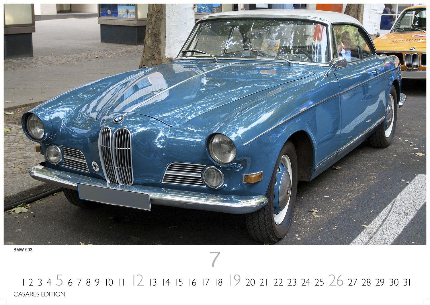 Beispielinhalt (Bild) German Classic Cars Kalender 2026 - Wandkalender | Fotokalender Oldtimer 24x35 cm - deutsche Oldtimer - Meisterwerke deutscher Automobilgeschichte