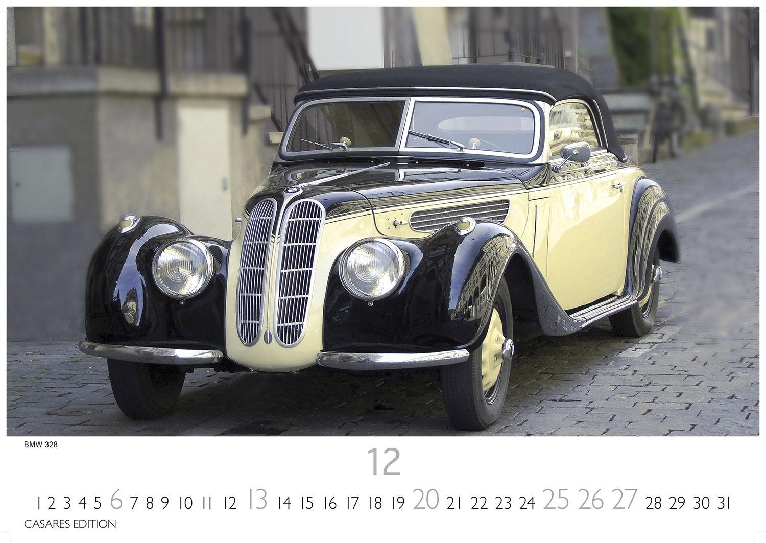 Beispielinhalt (Bild) German Classic Cars Kalender 2026 - Wandkalender | Fotokalender Oldtimer 24x35 cm - deutsche Oldtimer - Meisterwerke deutscher Automobilgeschichte