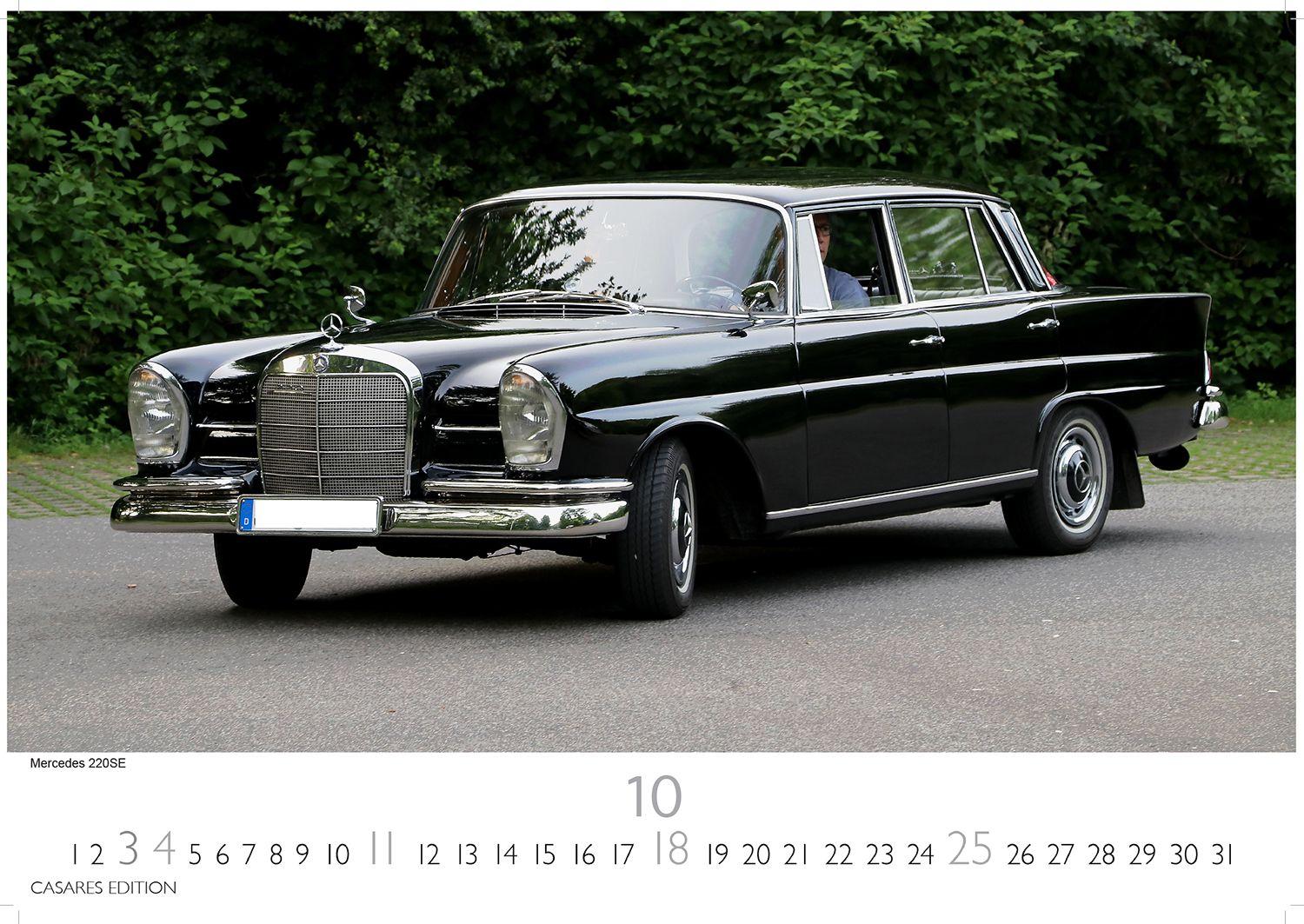 Beispielinhalt (Bild) Mercedes Classic Cars Kalender 2026 - Wandkalender | Fotokalender Oldtimer 35x50cm Großfofrmat - Mercedes Oldtimer - Eleganz & Geschichte im Kalenderformat.