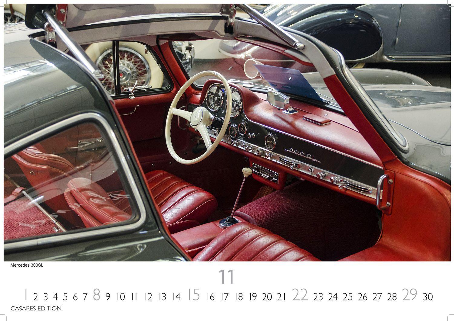 Beispielinhalt (Bild) Mercedes Classic Cars Kalender 2026 - Wandkalender | Fotokalender Oldtimer 35x50cm Großfofrmat - Mercedes Oldtimer - Eleganz & Geschichte im Kalenderformat.