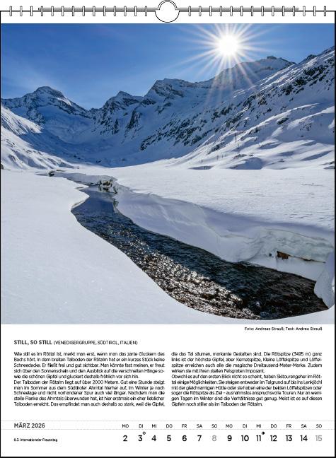 Beispielinhalt (Bild) Blodigs Alpenkalender 2026