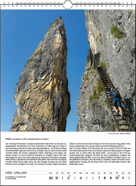 Beispielinhalt (Bild) Blodigs Alpenkalender 2026