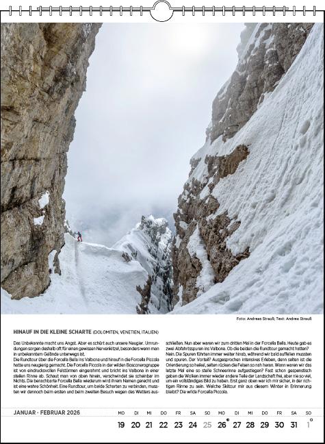 Beispielinhalt (Bild) Blodigs Alpenkalender 2026