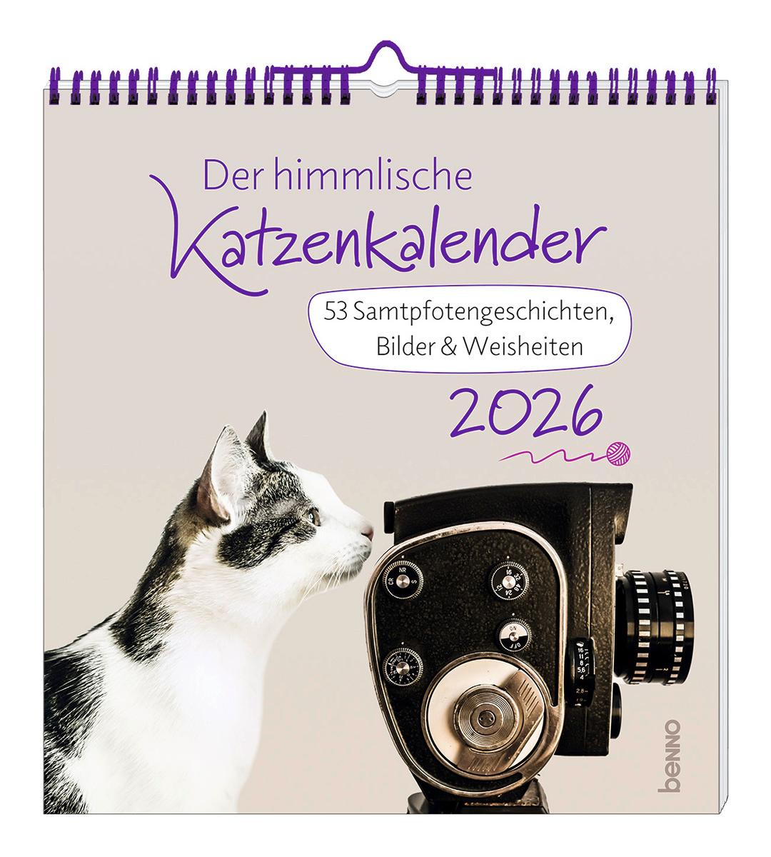 Vorderes Coverbild Der himmlische Katzenkalender 2026