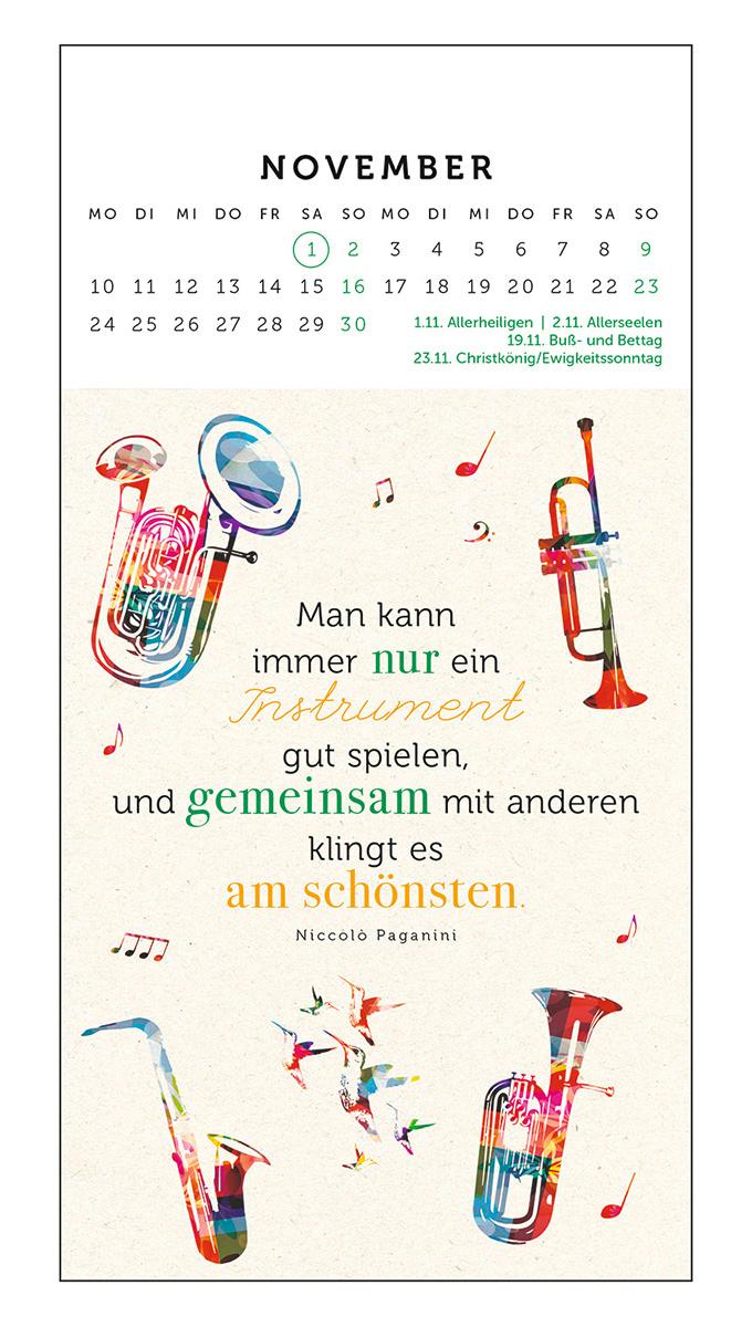 Beispielinhalt (Bild) Musik ist die Sprache der Seele 2026