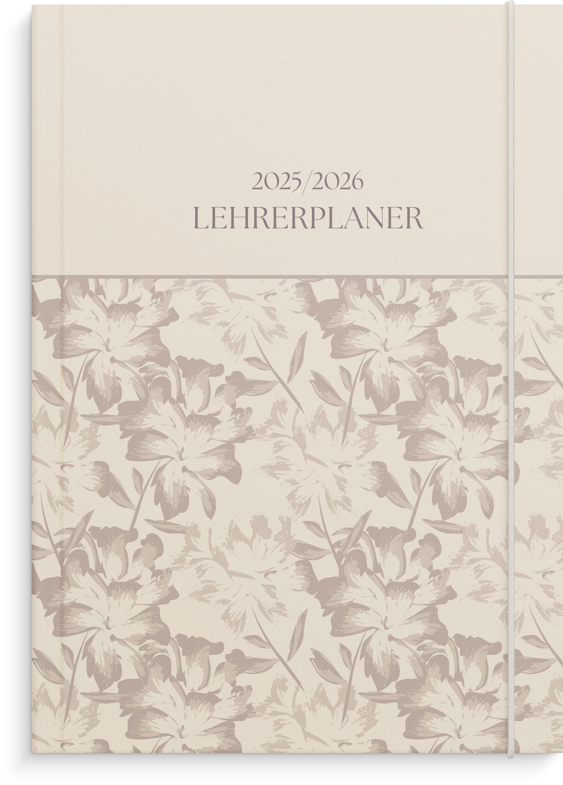 Vorderes Coverbild Burde Lehrerplaner Blumen 2025/2026