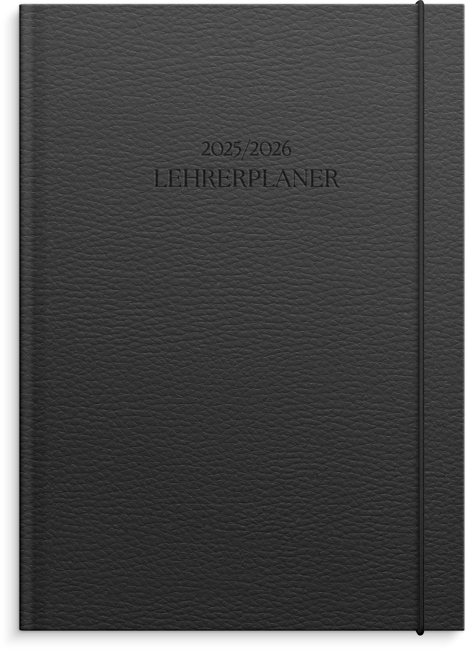 Vorderes Coverbild Burde Lehrerplaner Schwarz 2025/2026