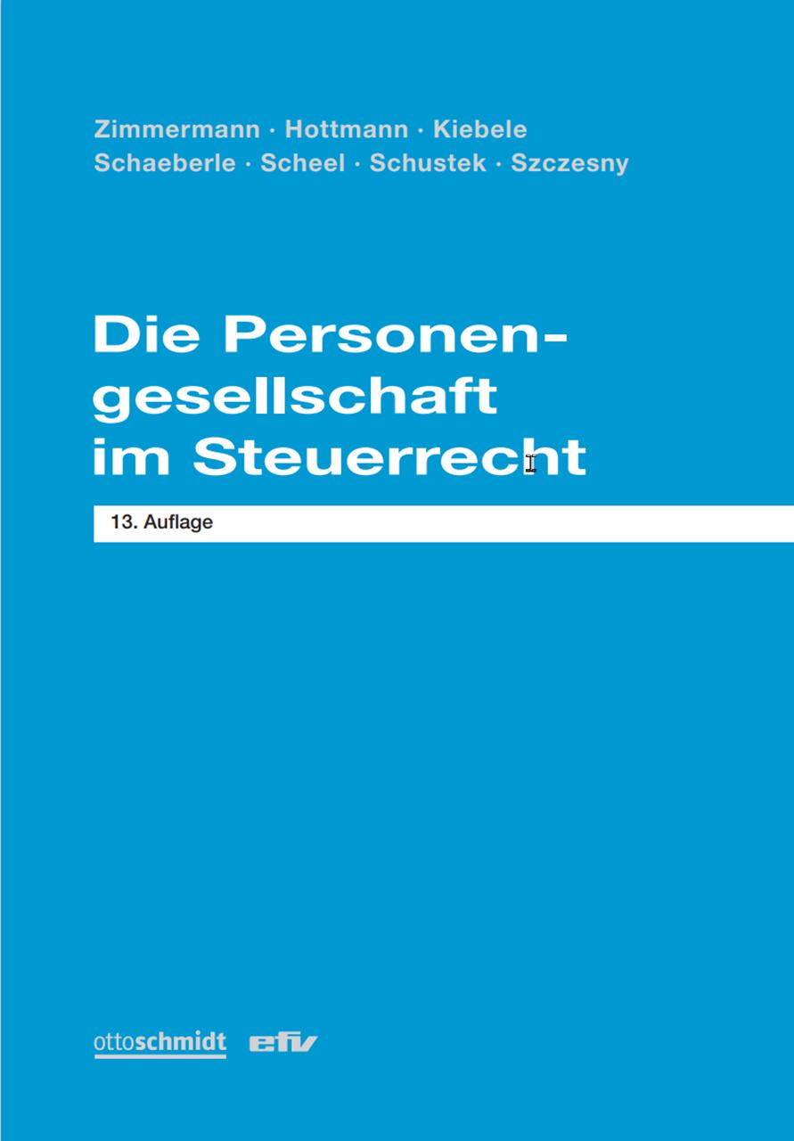 Vorderes Coverbild Die Personengesellschaft im Steuerrecht