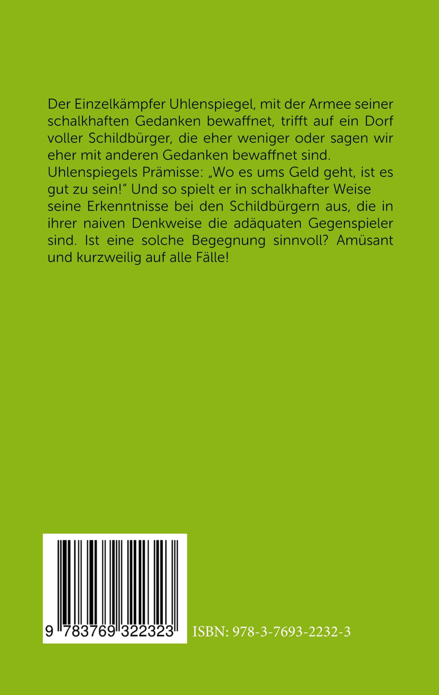 Rückseitencover Uhlenspiegel bei den Schildbürgern