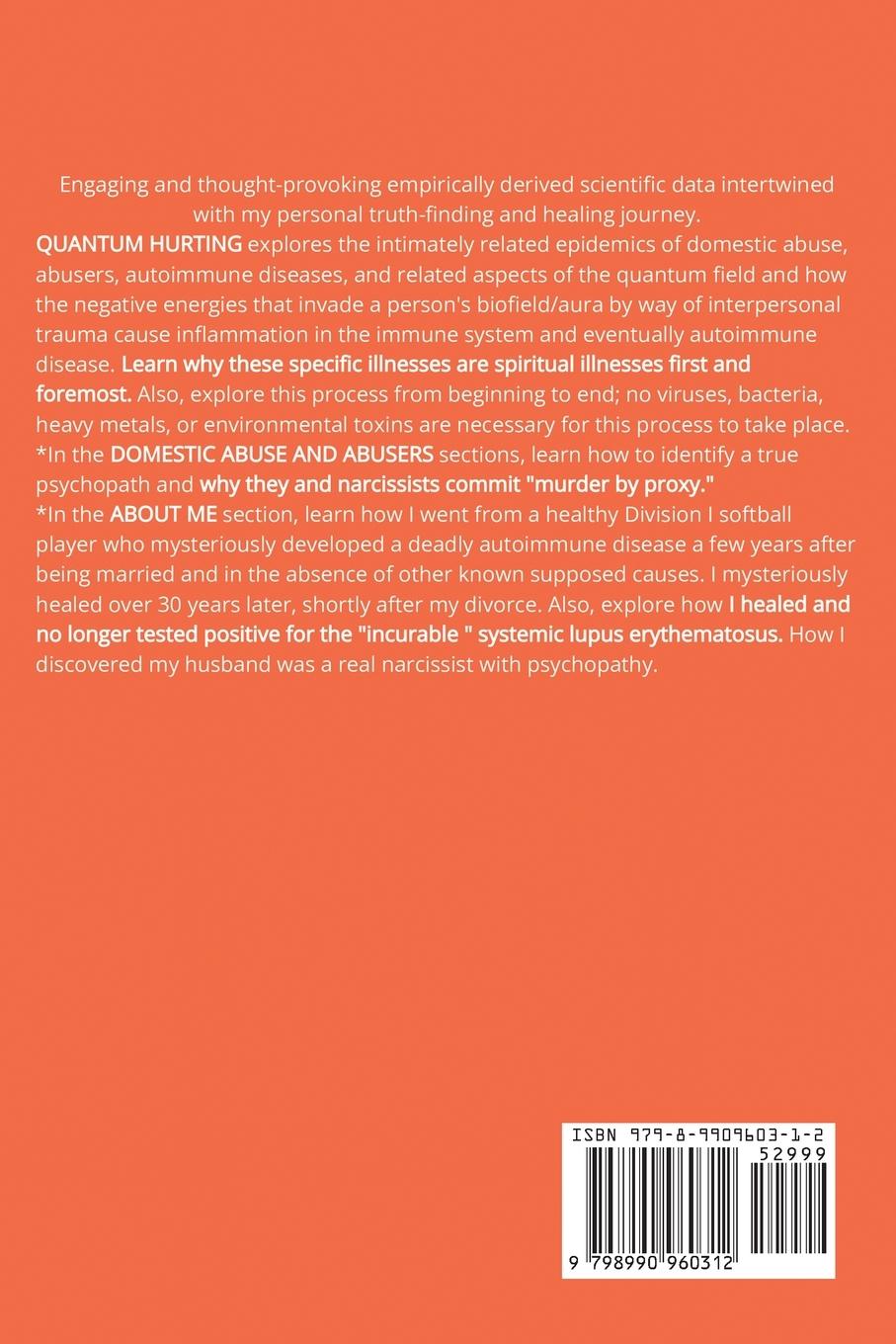 Rückseitencover QUANTUM HURTING- Where Autoimmune Diseases and Other Spiritual Illnesses Lie in Wait