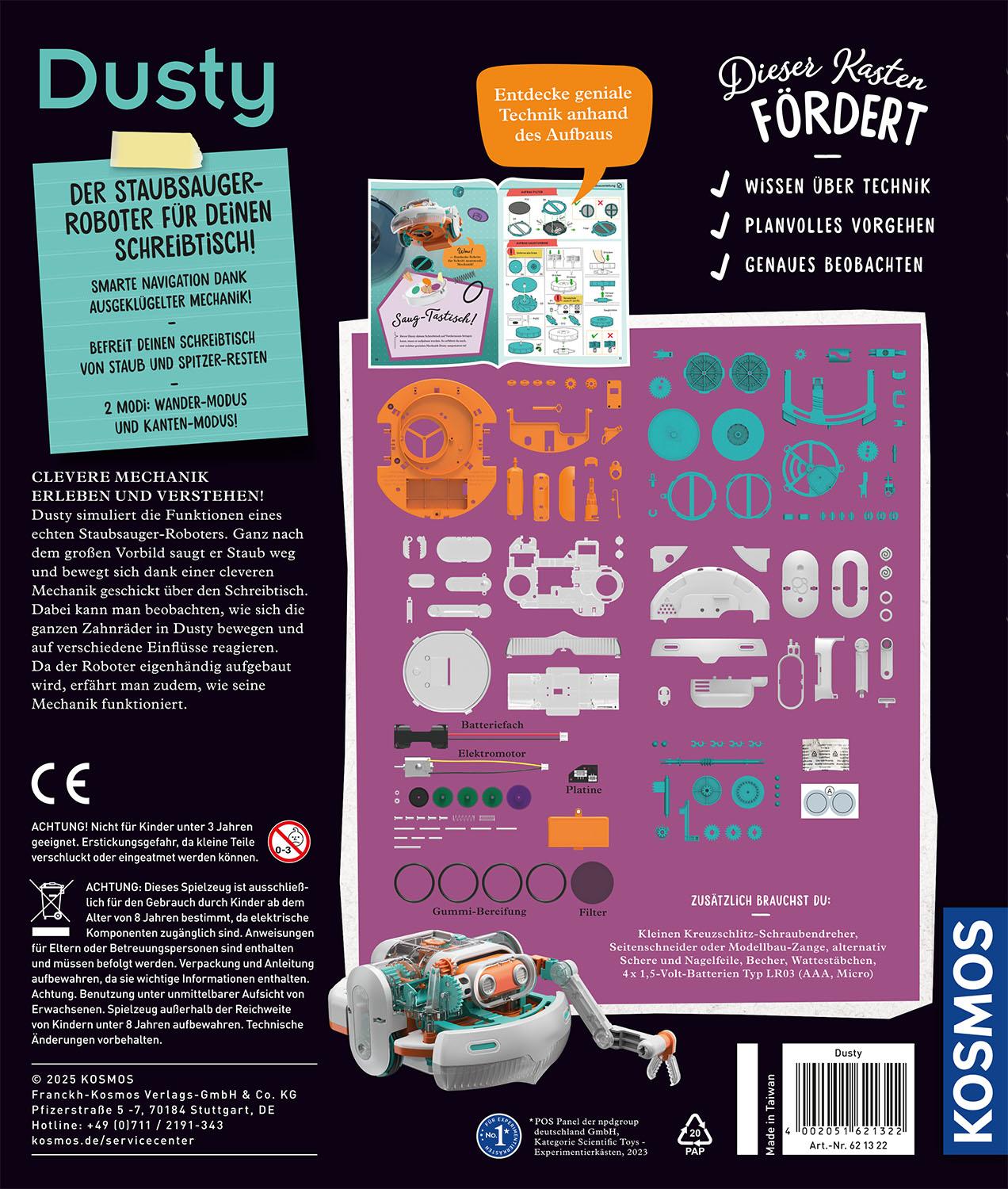 Beispielinhalt (Bild) Dusty - Dein saugstarker Robo-Helfer