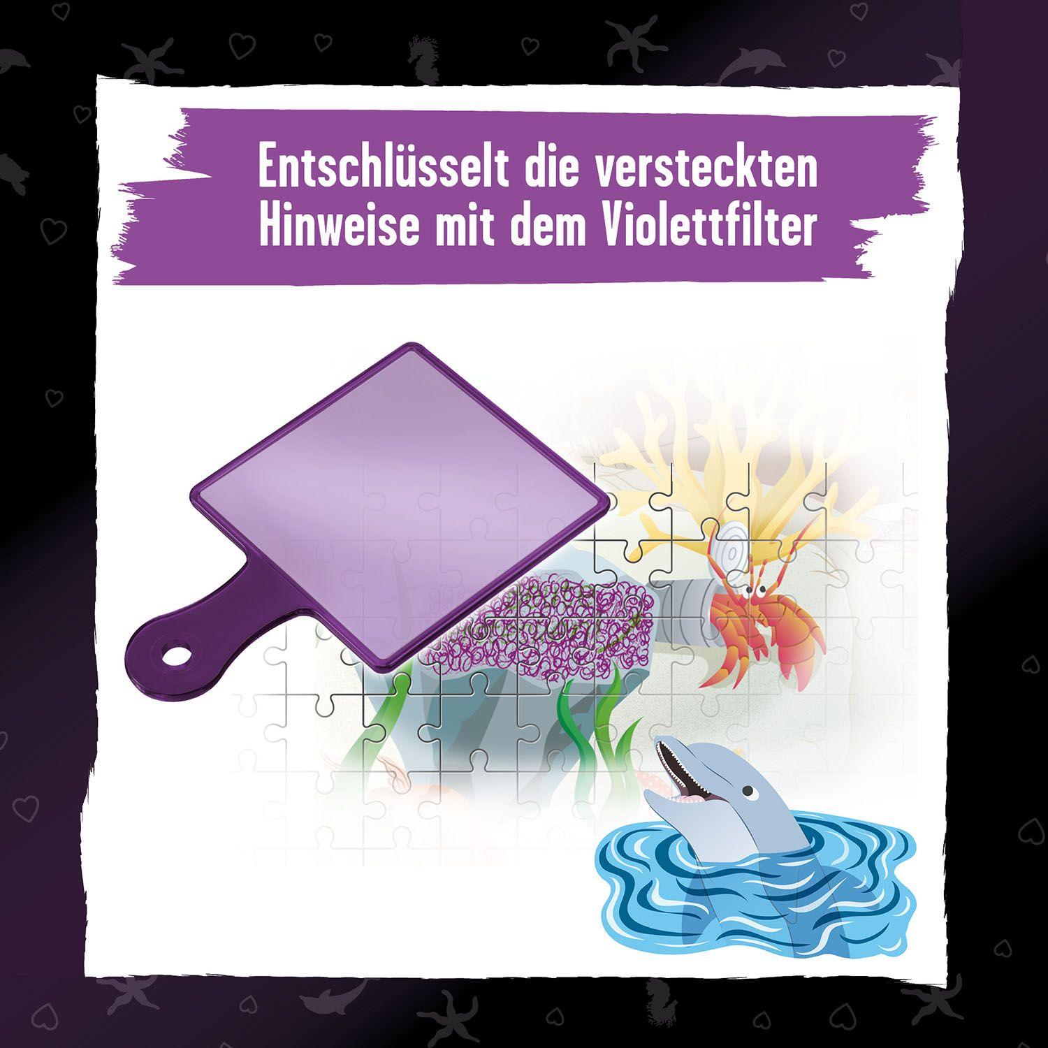 Beispielinhalt (Bild) Krimi-Puzzle: Die drei !!! - Der Schatz der Delfine