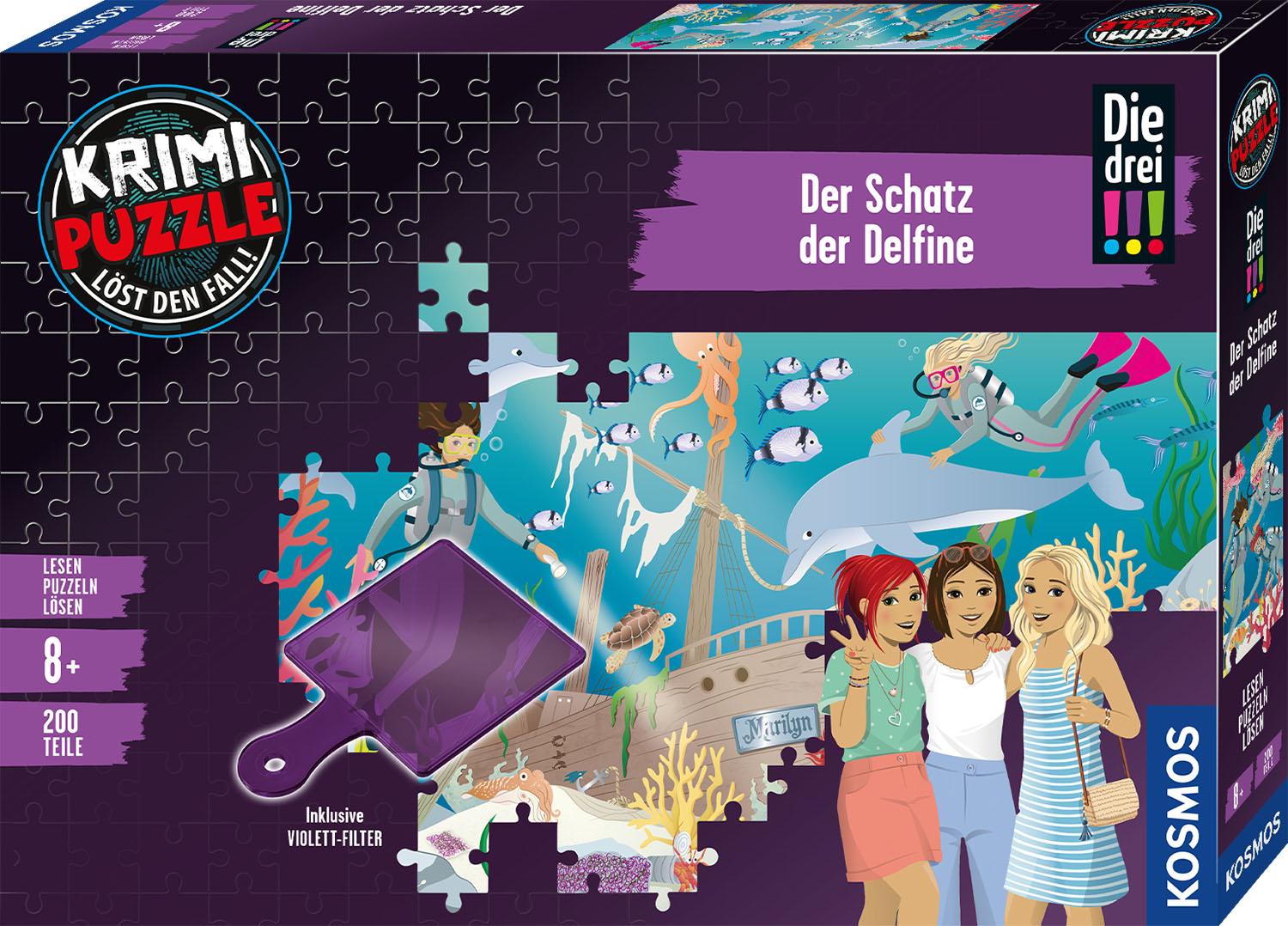 Vorderes Coverbild Krimi-Puzzle: Die drei !!! - Der Schatz der Delfine