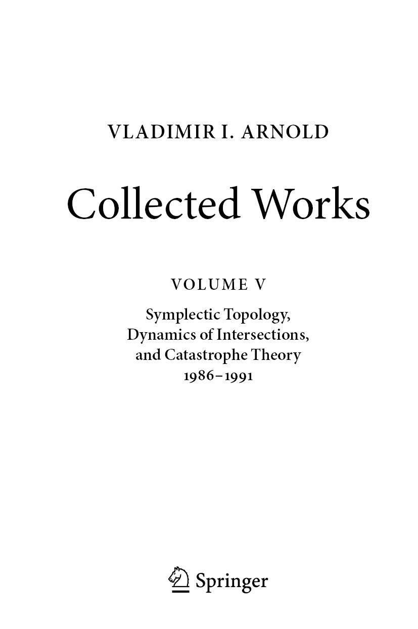 Vorderes Coverbild VLADIMIR I. ARNOLD-Collected Works