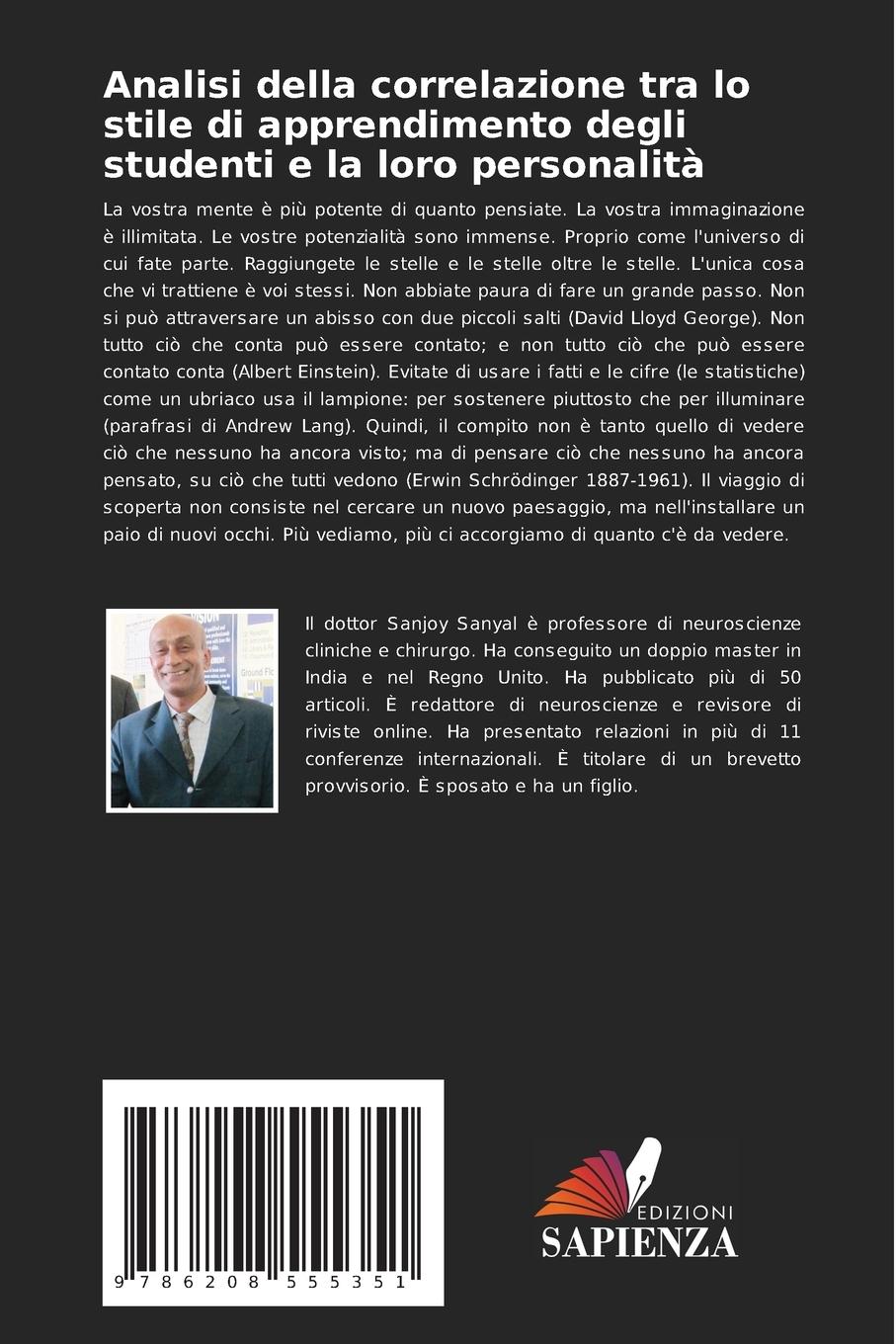 Rückseitencover Analisi della correlazione tra lo stile di apprendimento degli studenti e la loro personalità