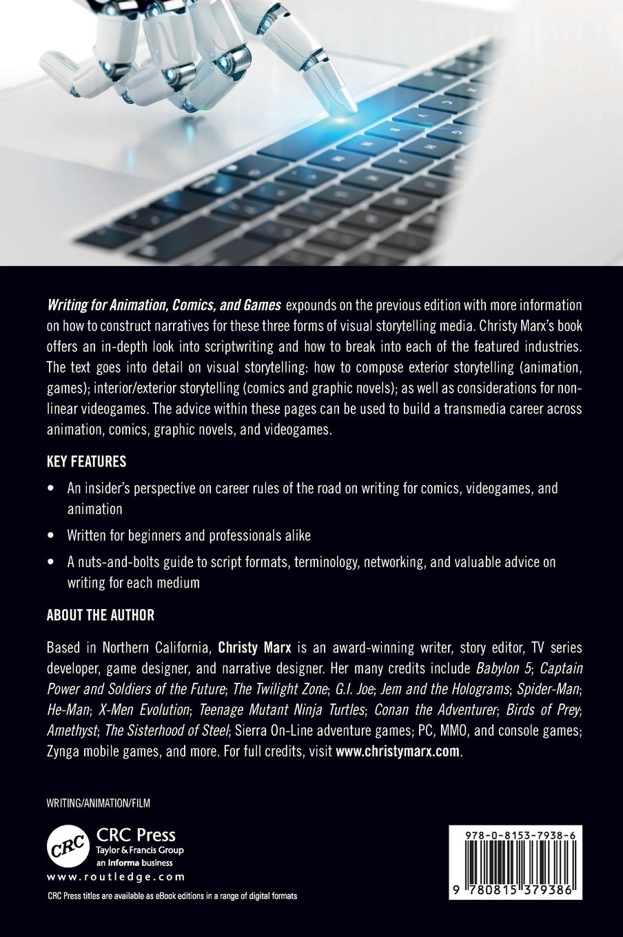 Rückseitencover Writing for Animation, Comics, and Games