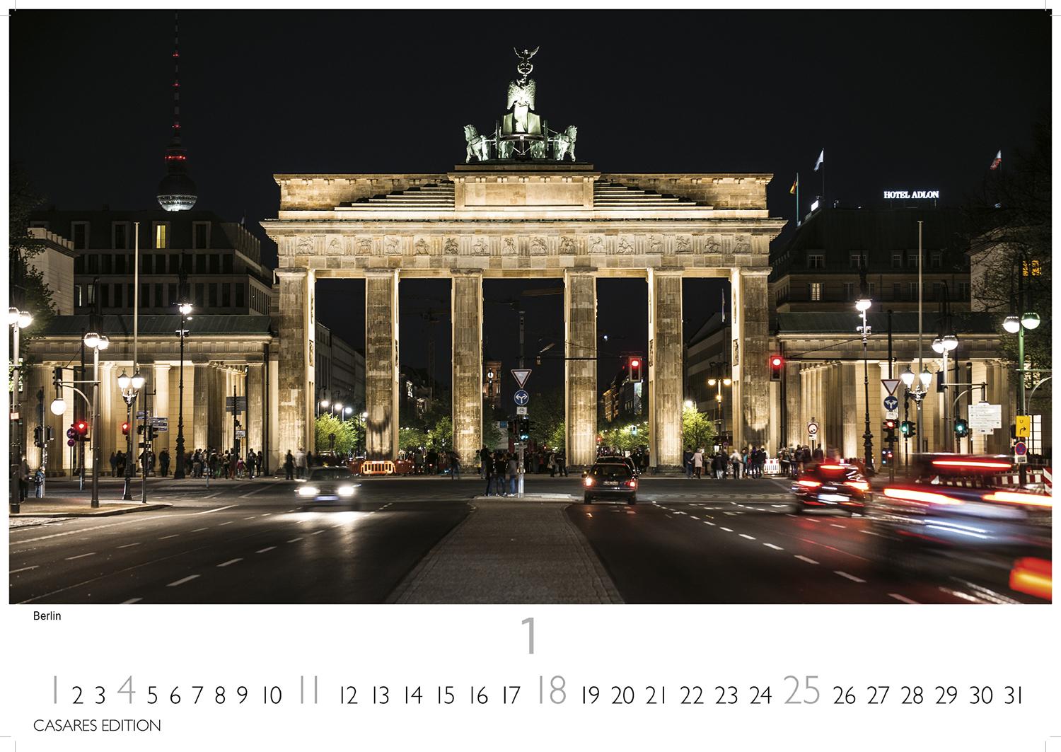 Beispielinhalt (Bild) World Capitals Kalender 2026 - Wandkalender | Fotokalender Städte 24x35cm - mit den wichtigsten Hauptstädten weltweit.