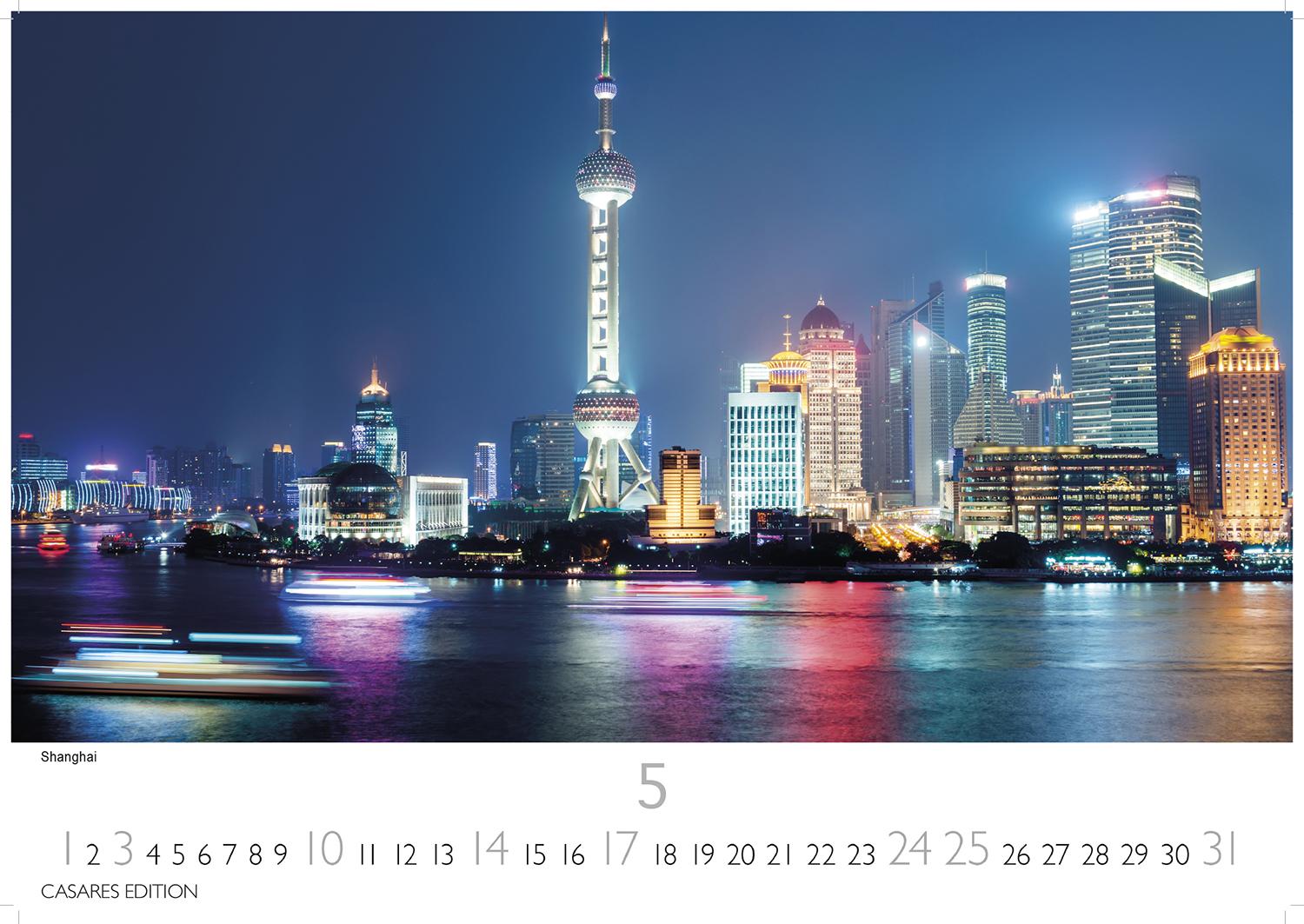 Beispielinhalt (Bild) World Capitals Kalender 2026 - Wandkalender | Fotokalender Städte 24x35cm - mit den wichtigsten Hauptstädten weltweit.