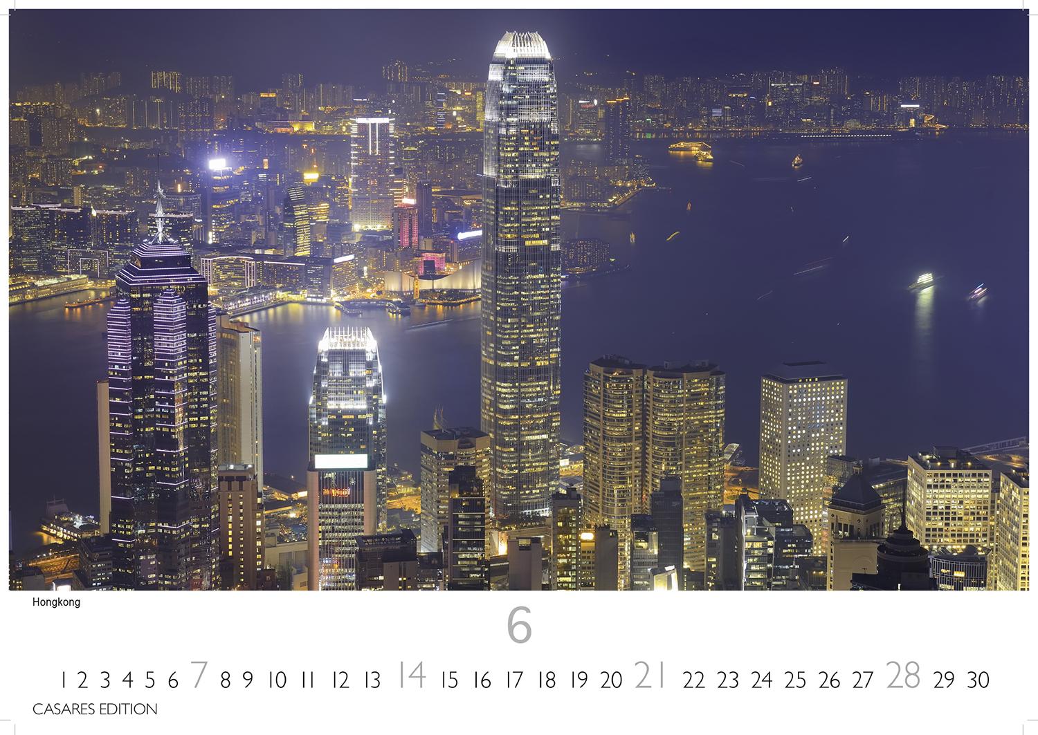 Beispielinhalt (Bild) World Capitals Kalender 2026 - Wandkalender | Fotokalender Städte 24x35cm - mit den wichtigsten Hauptstädten weltweit.