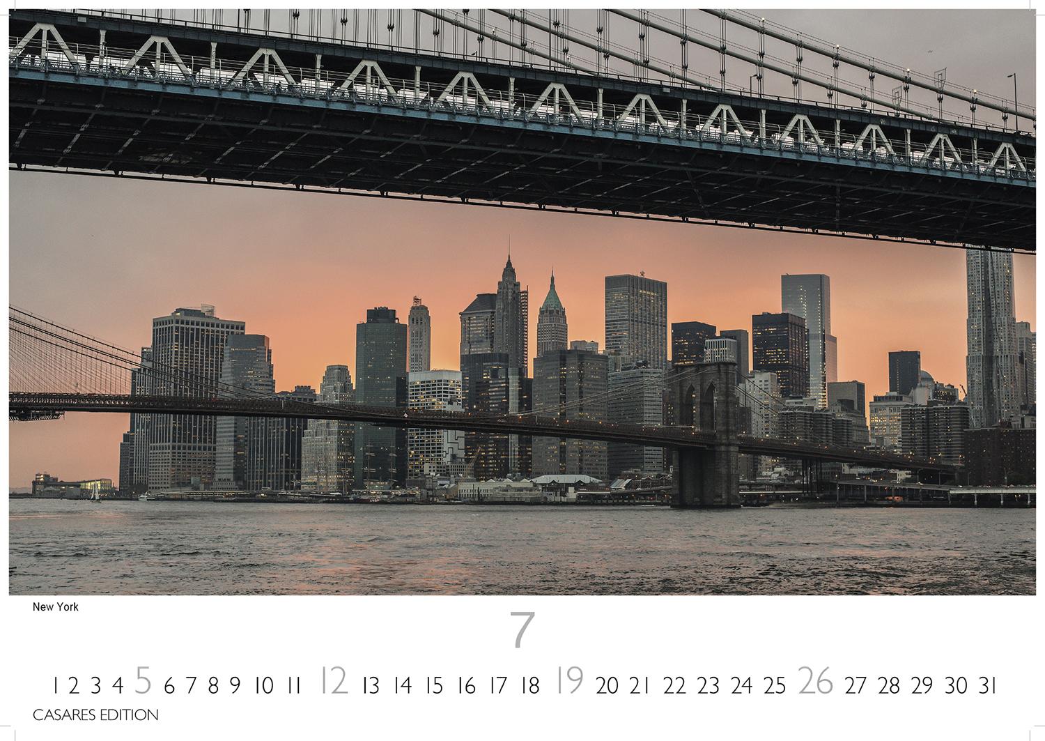 Beispielinhalt (Bild) World Capitals Kalender 2026 - Wandkalender | Fotokalender Städte 24x35cm - mit den wichtigsten Hauptstädten weltweit.
