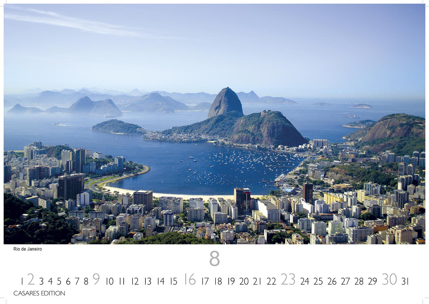 Beispielinhalt (Bild) World Capitals Kalender 2026 - Wandkalender | Fotokalender Städte 24x35cm - mit den wichtigsten Hauptstädten weltweit.