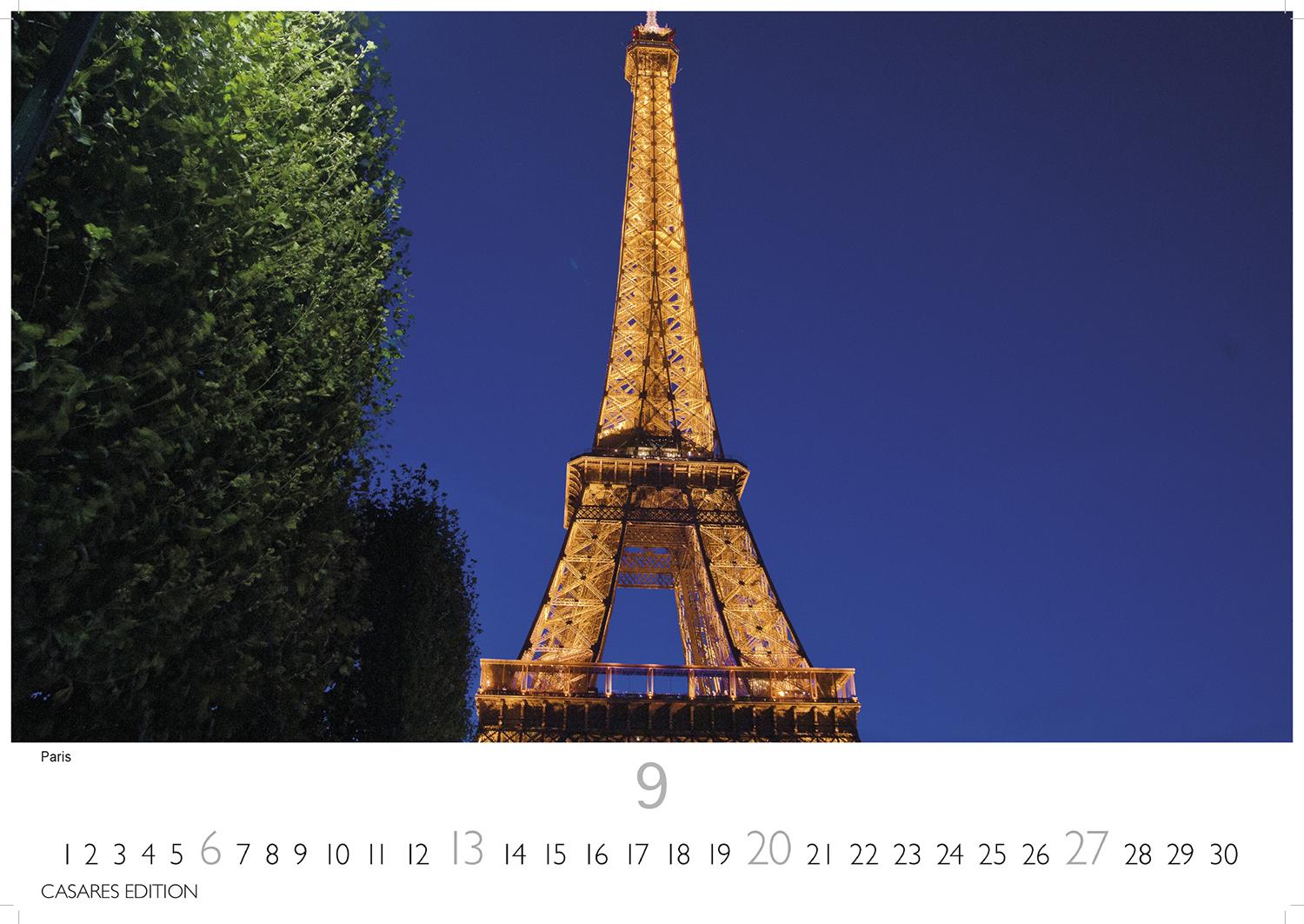 Beispielinhalt (Bild) World Capitals Kalender 2026 - Wandkalender | Fotokalender Städte 24x35cm - mit den wichtigsten Hauptstädten weltweit.