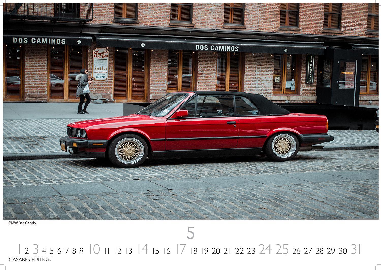 Beispielinhalt (Bild) BMW Classic Cars Kalender 2026 - Wandkalender | Fotokalender Oldtimer 24x35cm - Hochwertiger Oldtimer Kalender.