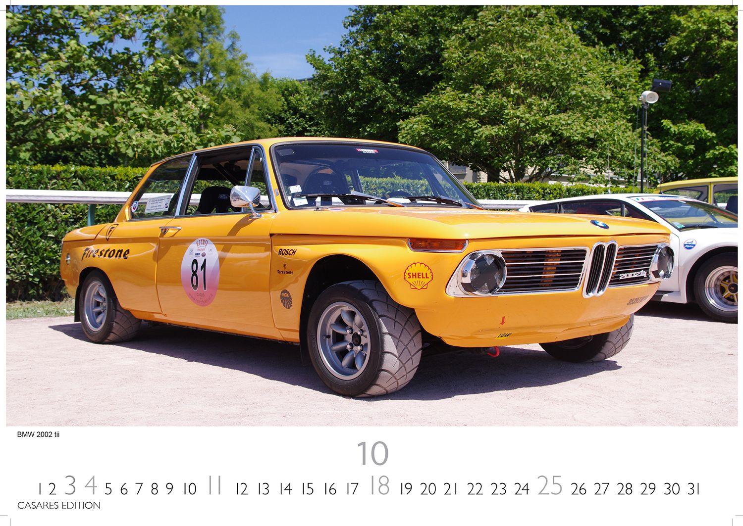 Beispielinhalt (Bild) BMW Classic Cars Kalender 2026 - Wandkalender | Fotokalender Oldtimer 24x35cm - Hochwertiger Oldtimer Kalender.