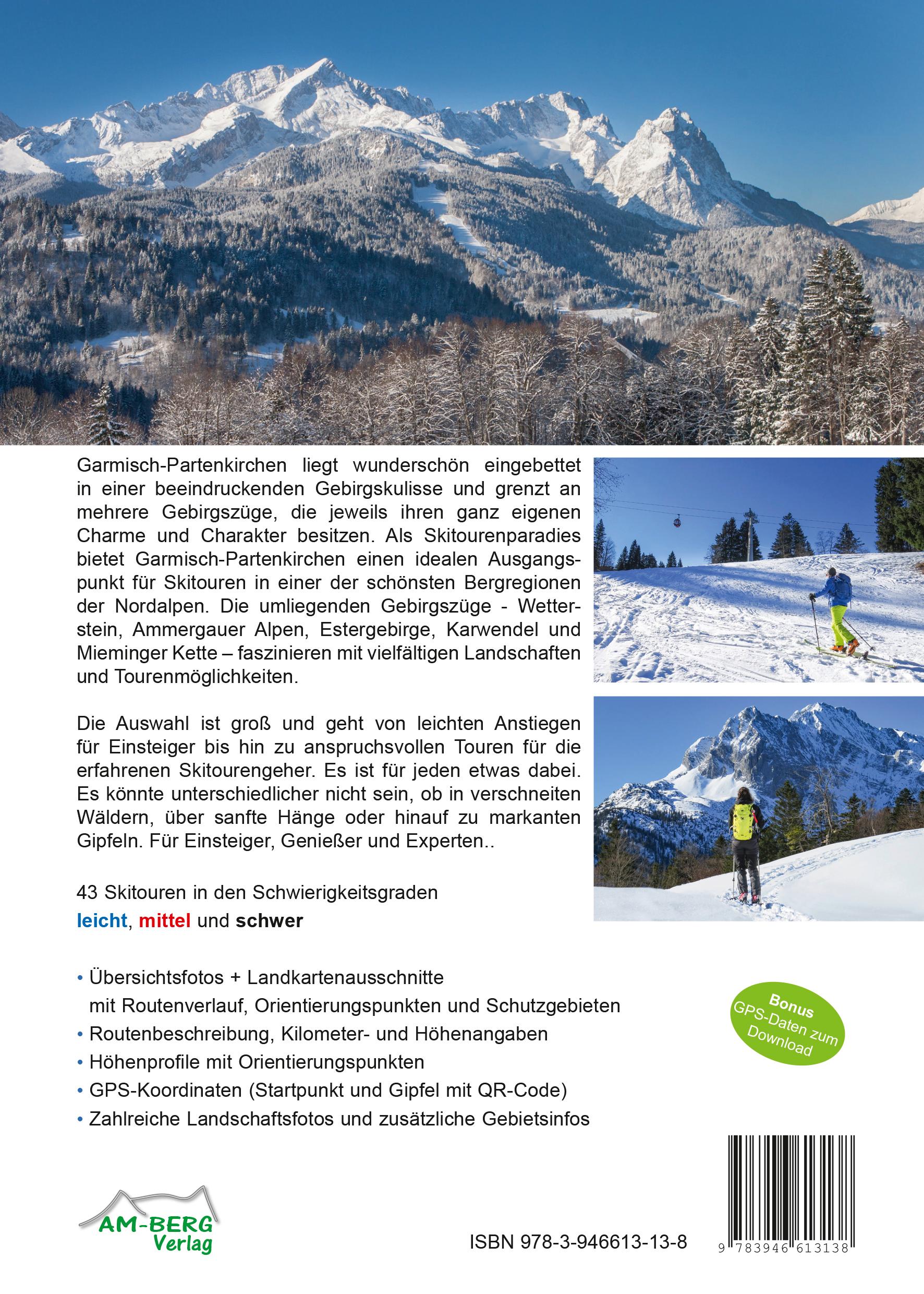 Rückseitencover Skitourenführer Garmisch-Partenkirchen & Umgebung