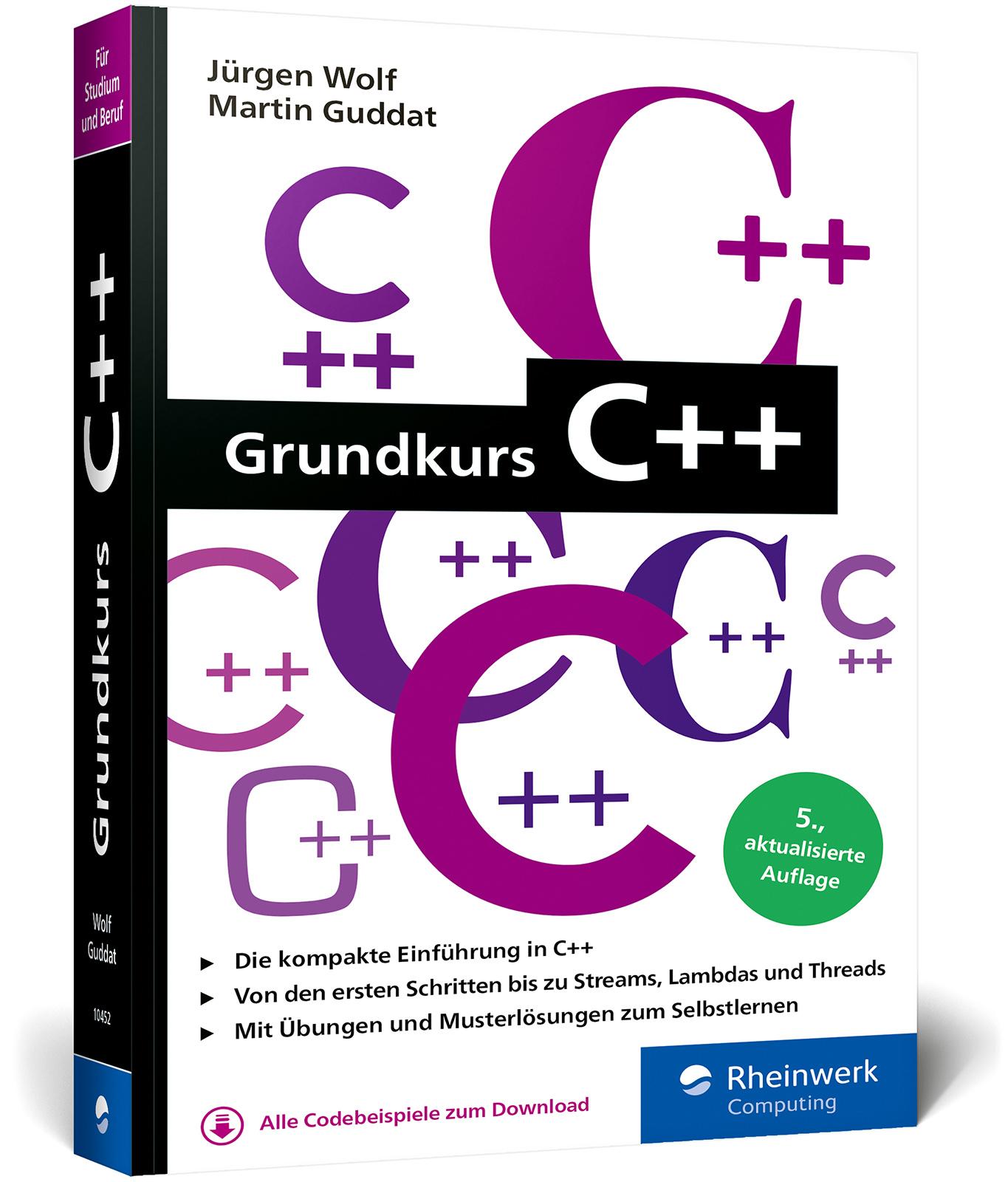 Vorderes Coverbild Grundkurs C++
