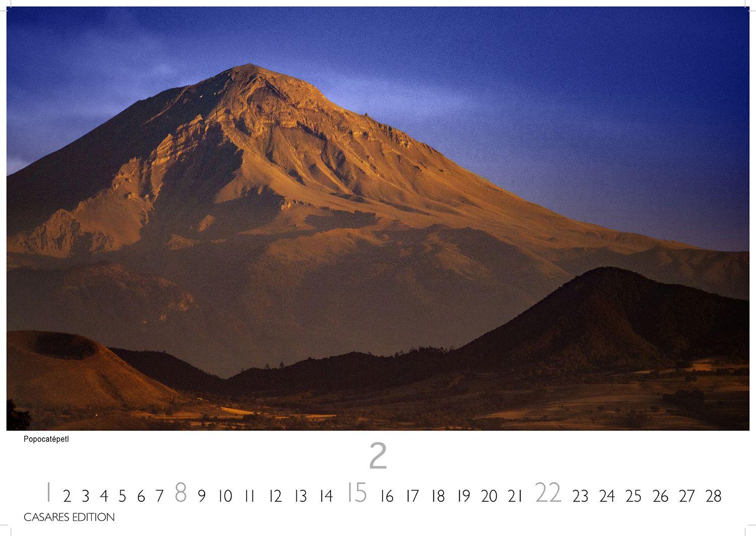 Beispielinhalt (Bild) Vulkane Kalender 2026 - Wandkalender | Fotokalender Naturkalender 24x35cm | . mit atemberaubenden Vulkan- und Naturfotografien | Perfekt für Vulkanliebhaber & Naturschätze.