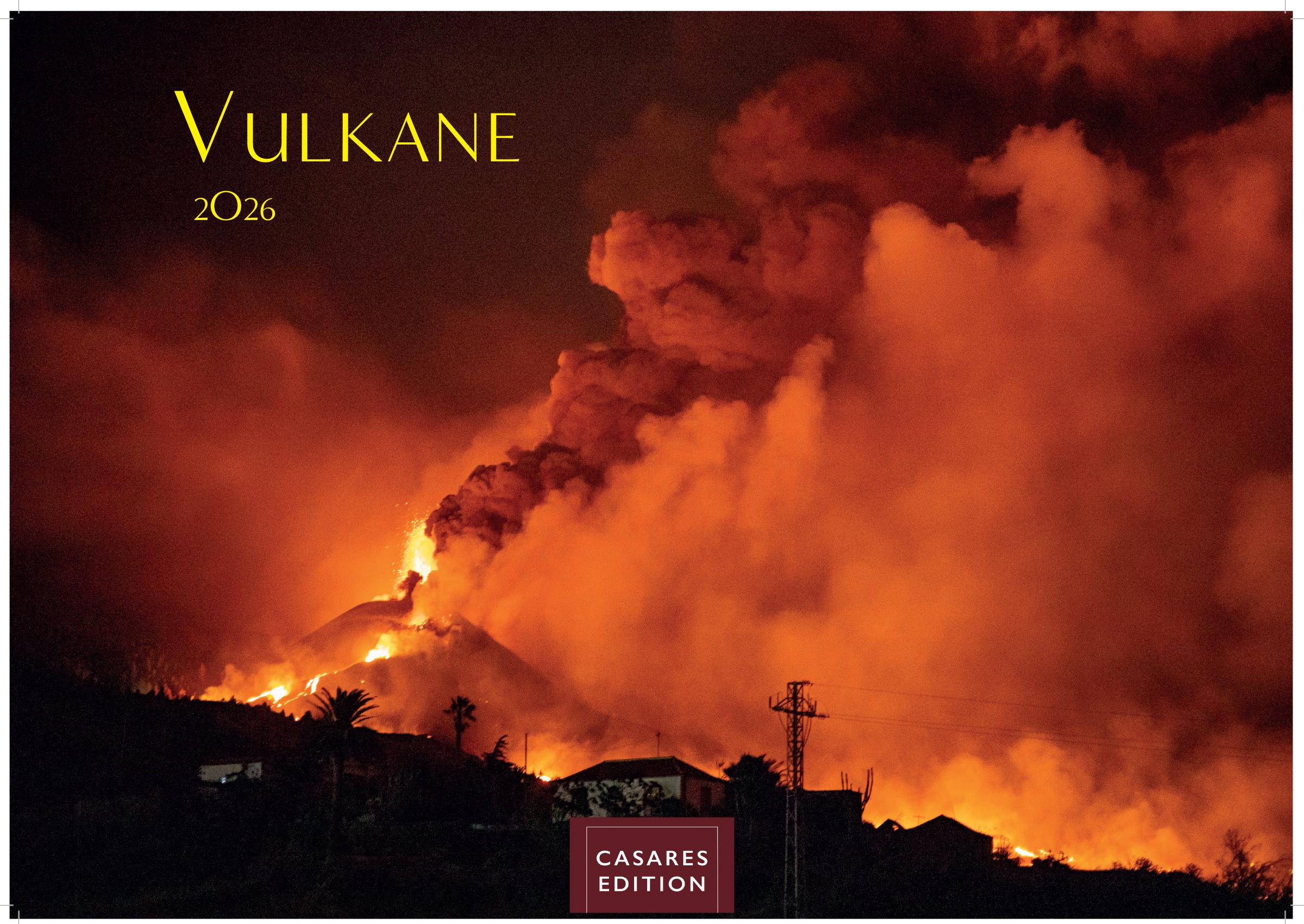 Vorderes Coverbild Vulkane Kalender 2026 - Wandkalender | Fotokalender Naturkalender 24x35cm | . mit atemberaubenden Vulkan- und Naturfotografien | Perfekt für Vulkanliebhaber & Naturschätze.