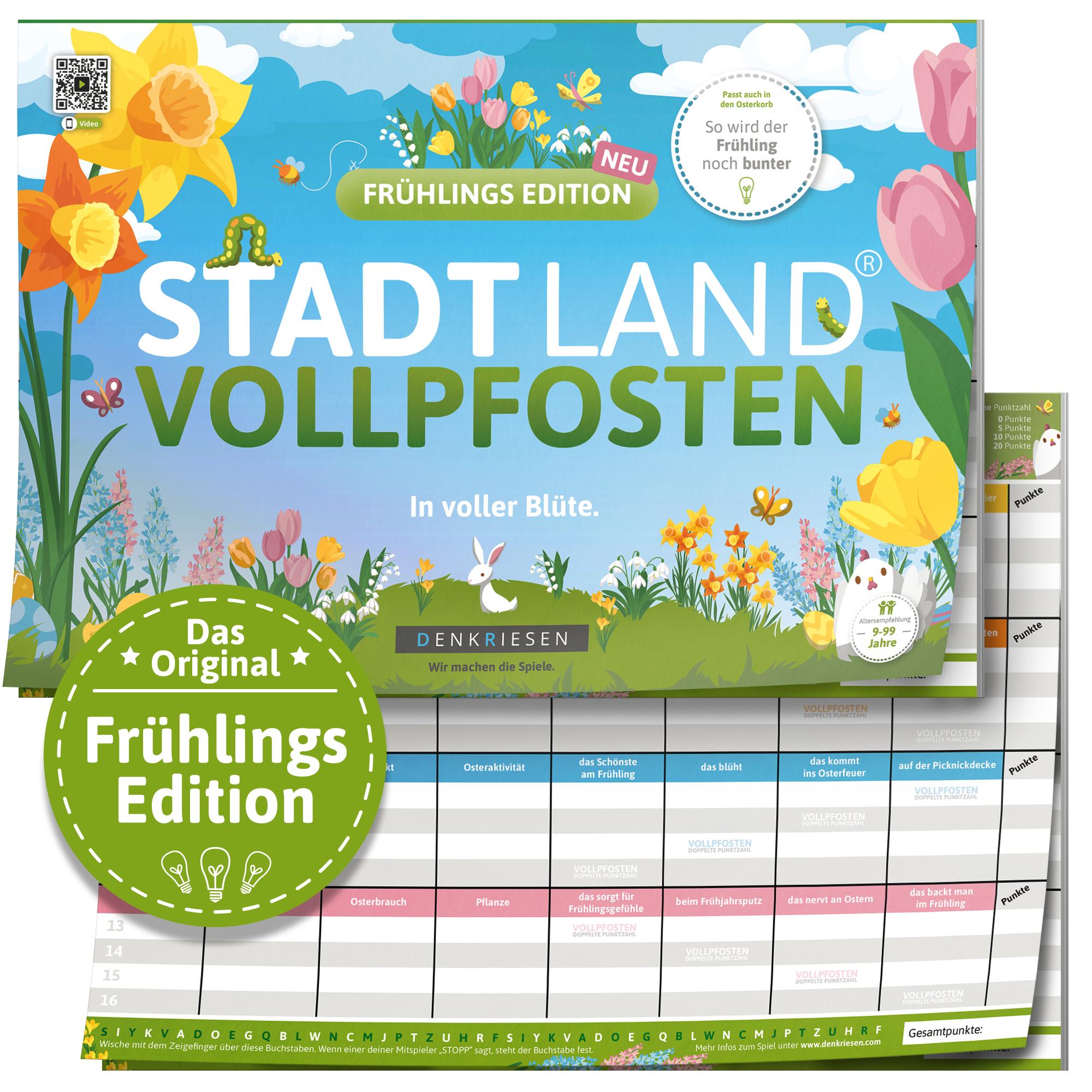 Vorderes Coverbild DENKRIESEN - STADT LAND VOLLPFOSTEN® - FRÜHLINGS EDITION - "In voller Blüte." A4