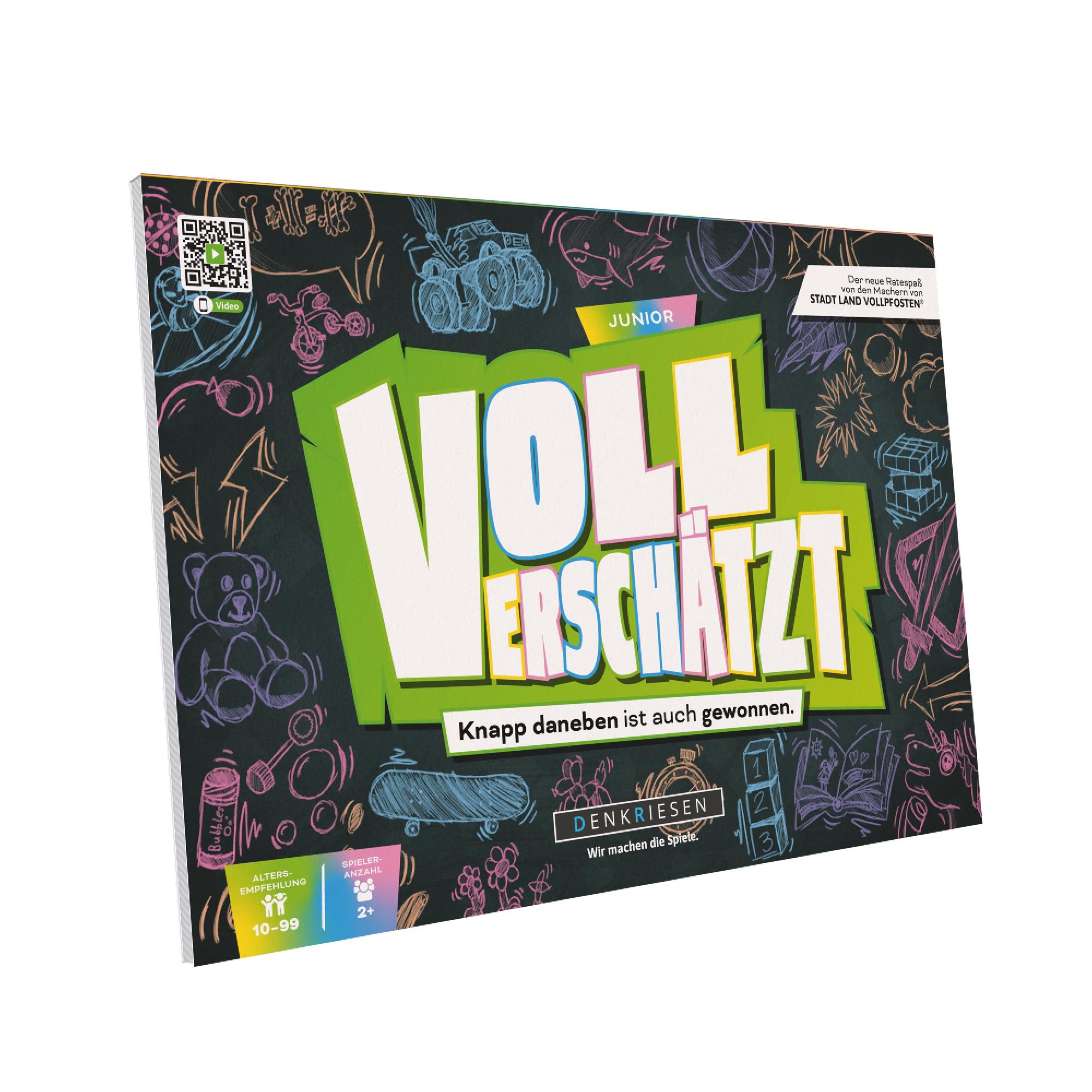 Vorderes Coverbild DENKRIESEN - VOLL VERSCHÄTZT! Junior Edition - "Knapp daneben ist auch gewonnen."