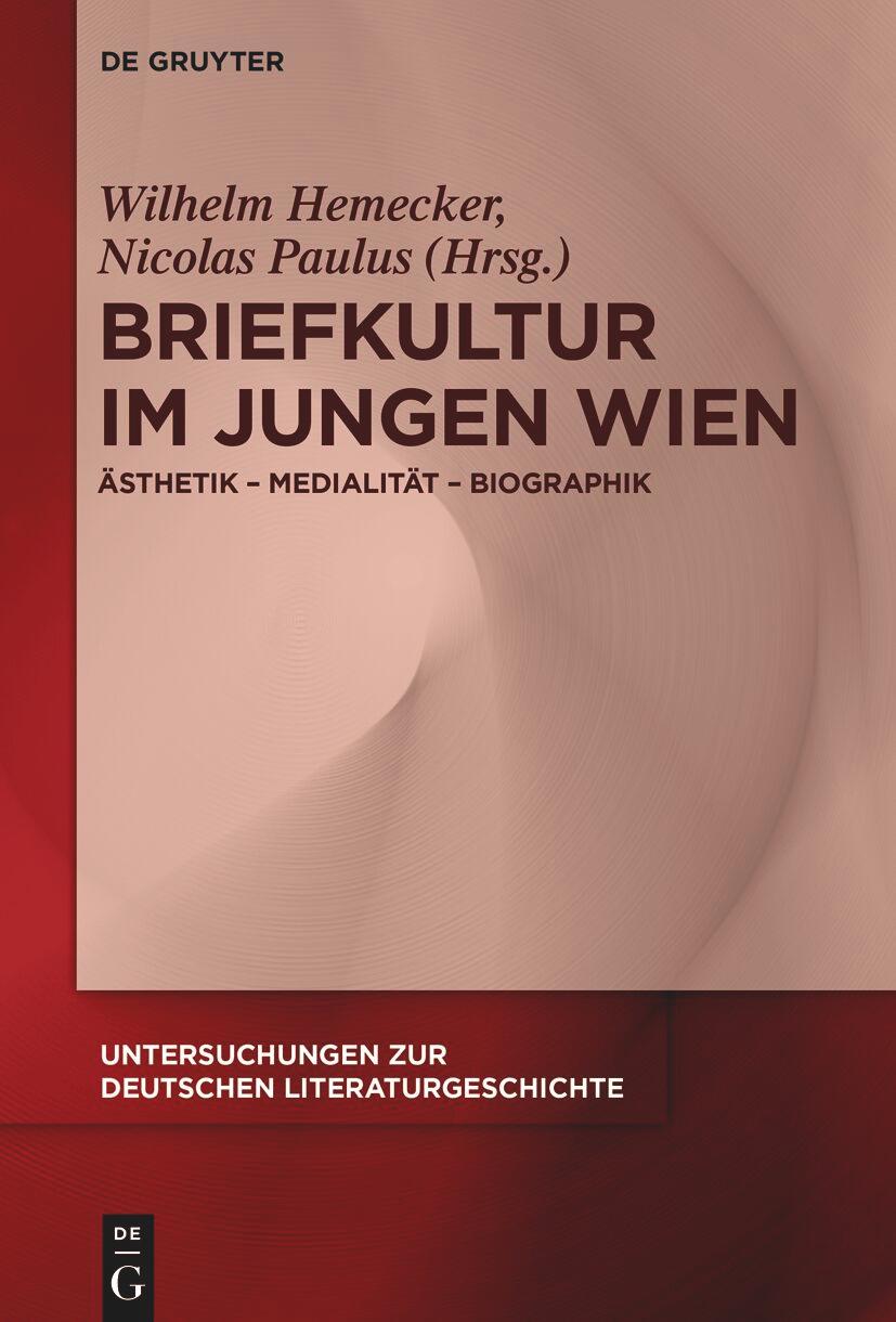 Vorderes Coverbild Briefkultur im Jungen Wien