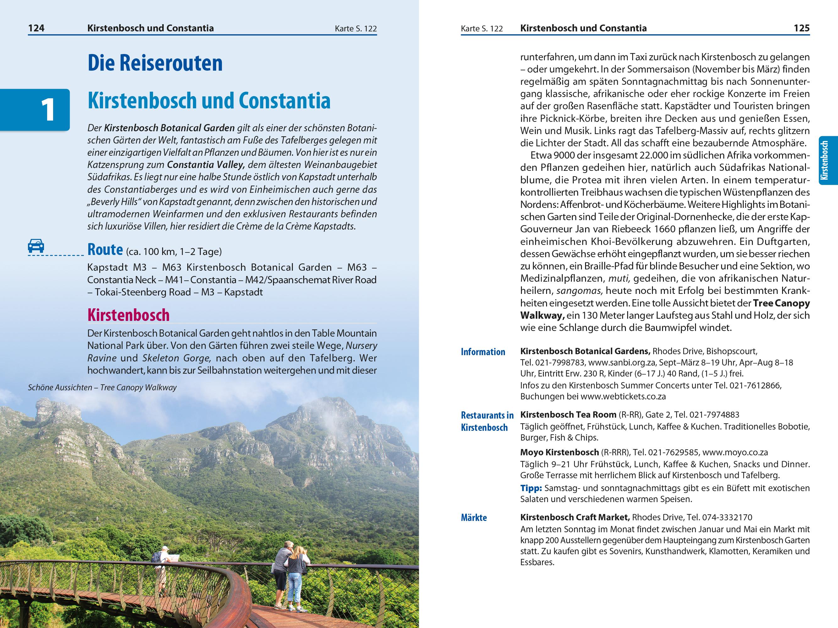 Beispielinhalt (Bild) Reise Know-How Reiseführer Südafrika - Kapstadt, Garden Route & Winelands