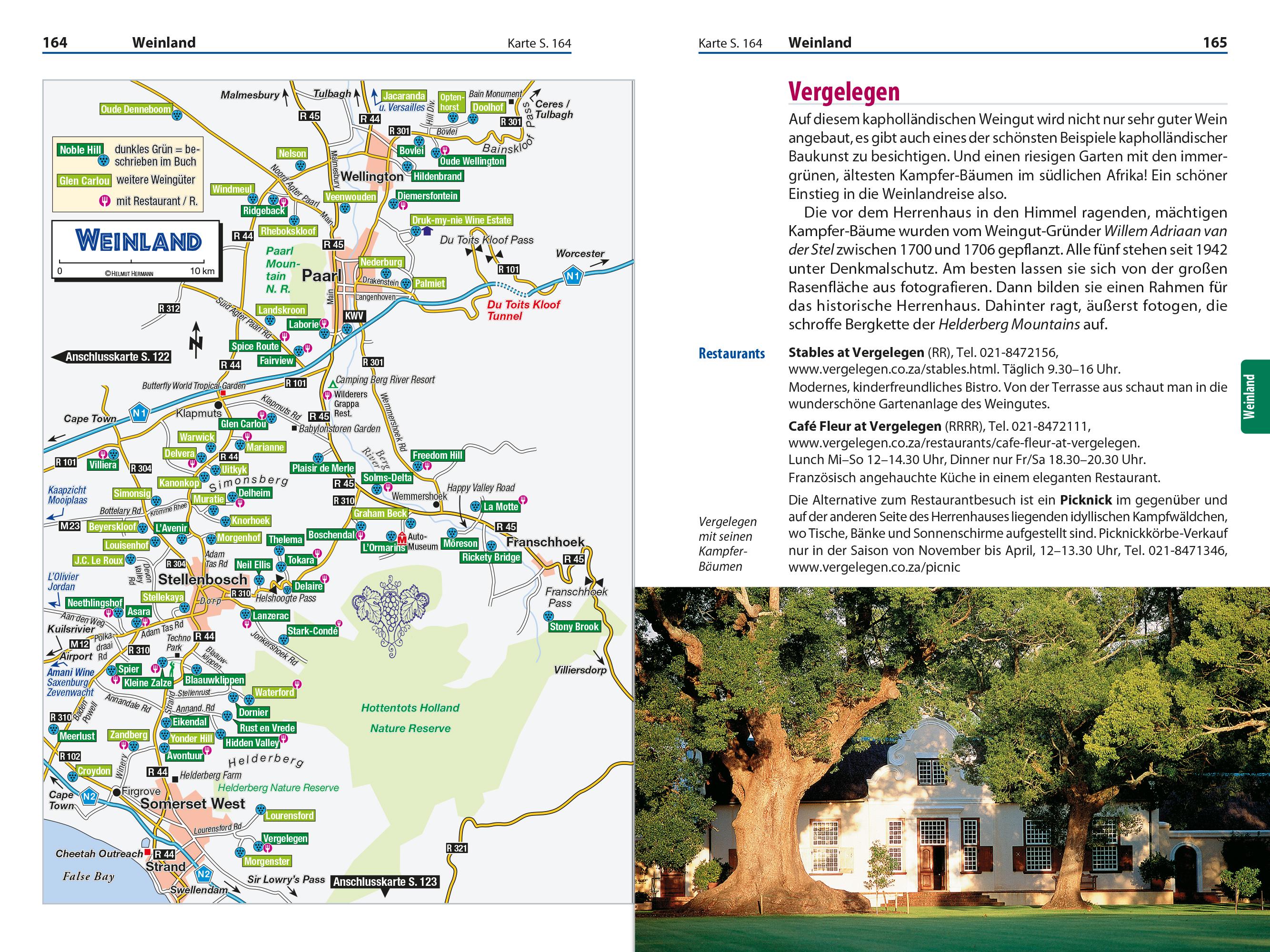 Beispielinhalt (Bild) Reise Know-How Reiseführer Südafrika - Kapstadt, Garden Route & Winelands