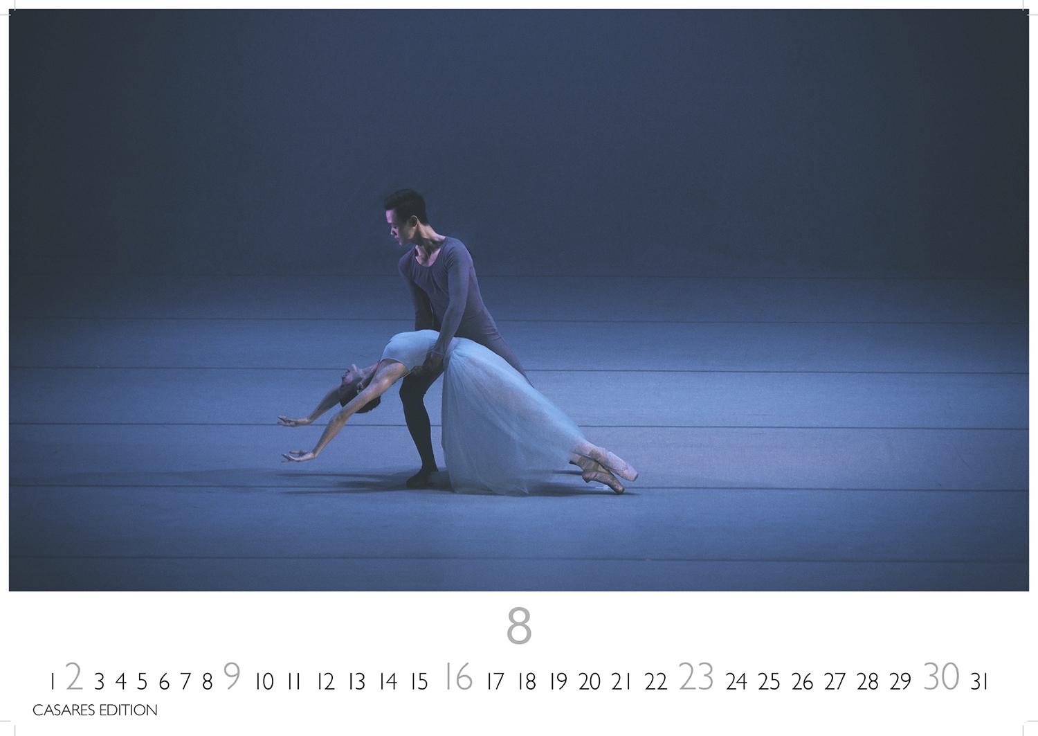 Beispielinhalt (Bild) Ballett Kalender 2026 - Wandkalender | Fotokalender Kunst 24x35cm - Eleganter Ballett - Ästhetik & Ballettkunst für jeden Monat.