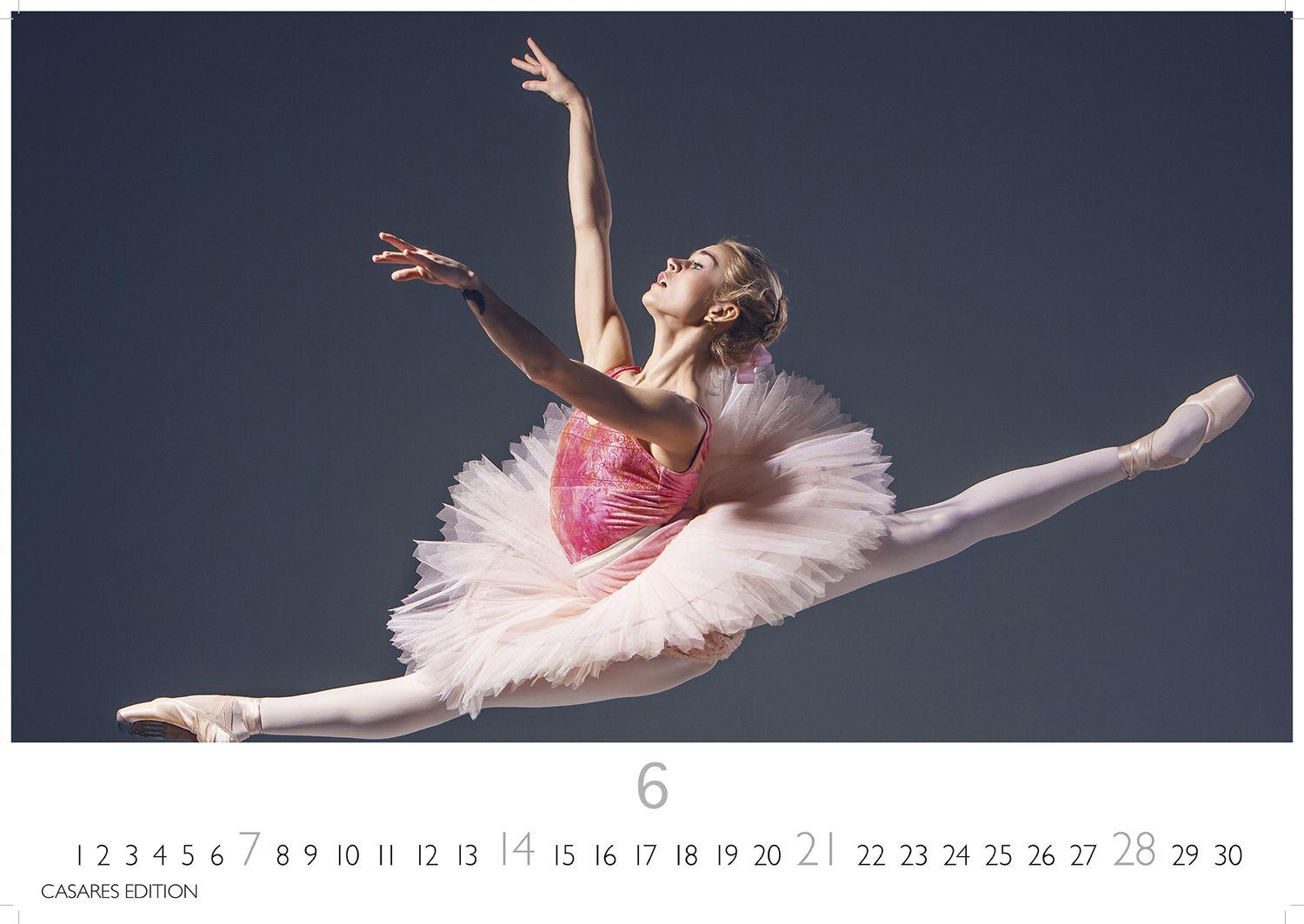 Beispielinhalt (Bild) Ballett Kalender 2026 - Wandkalender | Fotokalender | Tanzkalender Kunst 35x50cm Grosses Format - Eleganter Ballett - Ästhetik & Ballettkunst für jeden Monat