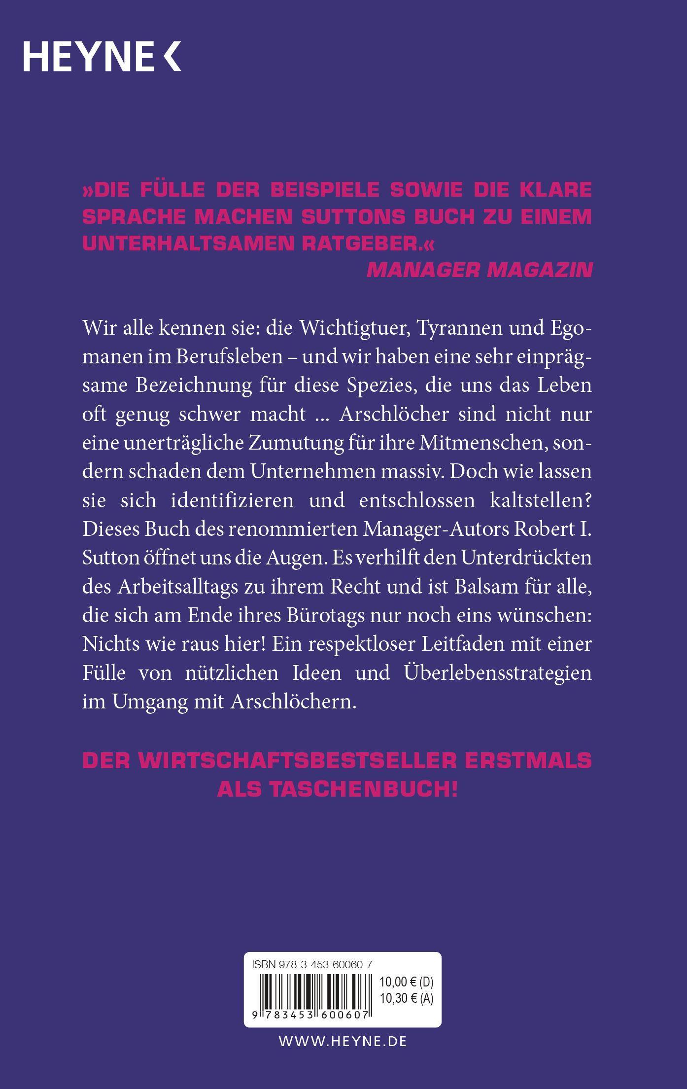 Beispielinhalt (Bild) Der Arschloch-Faktor