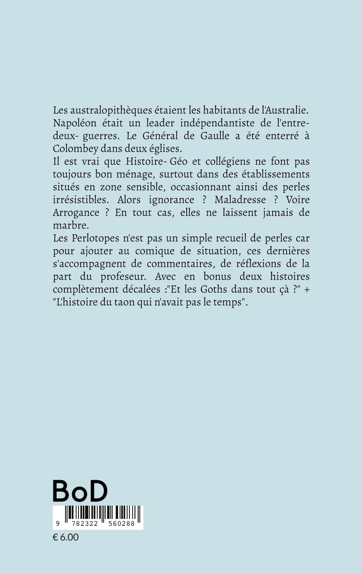 Rückseitencover Les Perlotopes