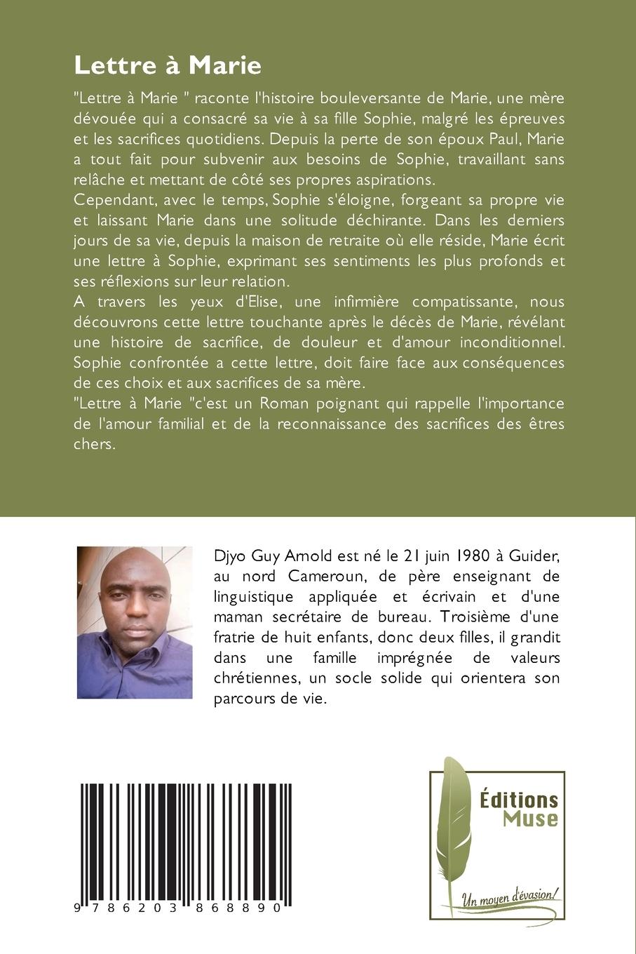 Rückseitencover Lettre à Marie
